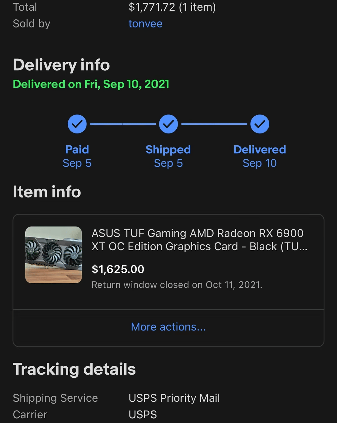 ASUS TUF RX 6900 XT OC