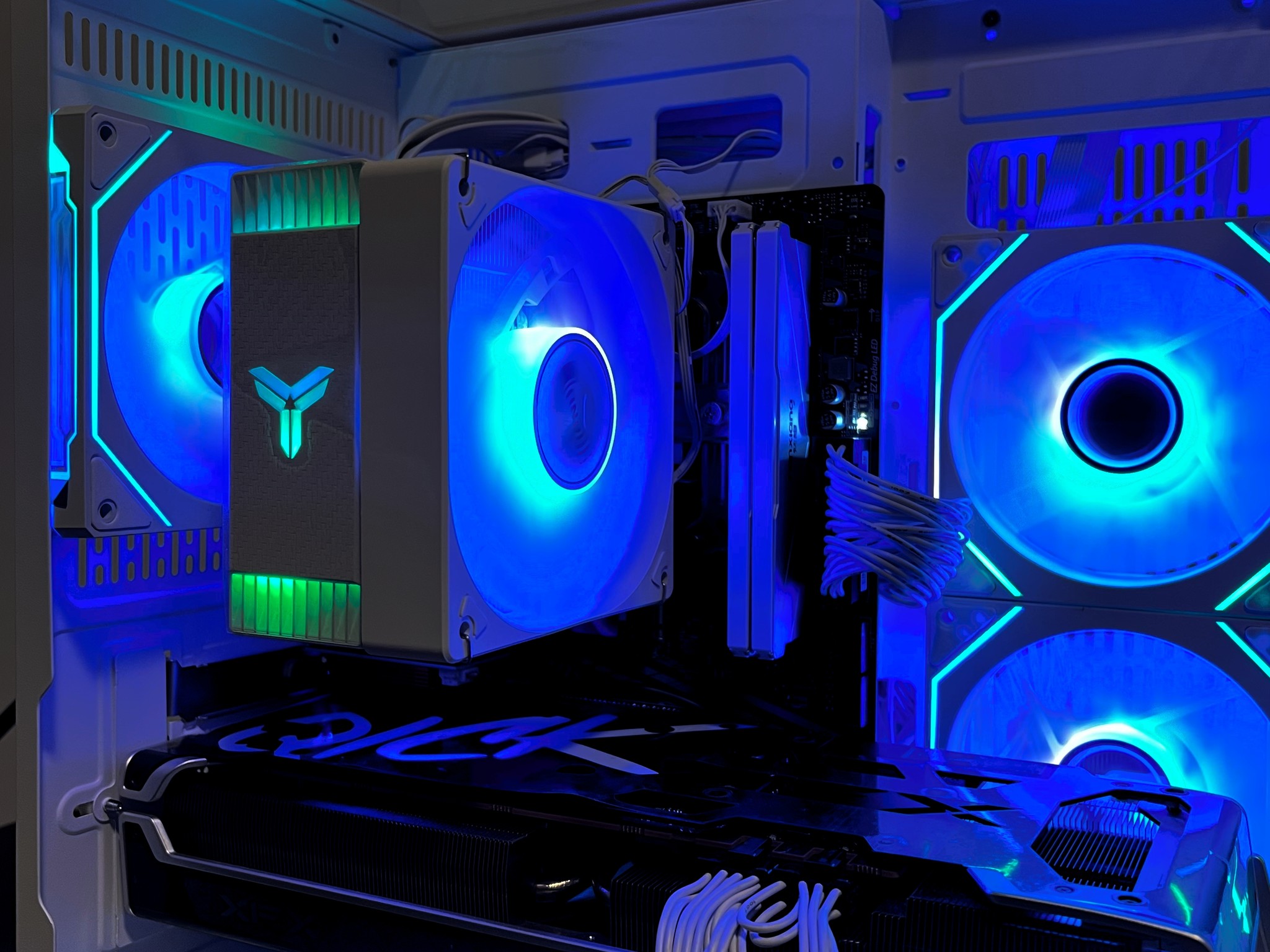 🔥Full-view design🔥 RX 6750XT|R5-5600|1TB M.2|16GB RAM|ARGB Fans|WIFI||DepxTech Pre-Built PC