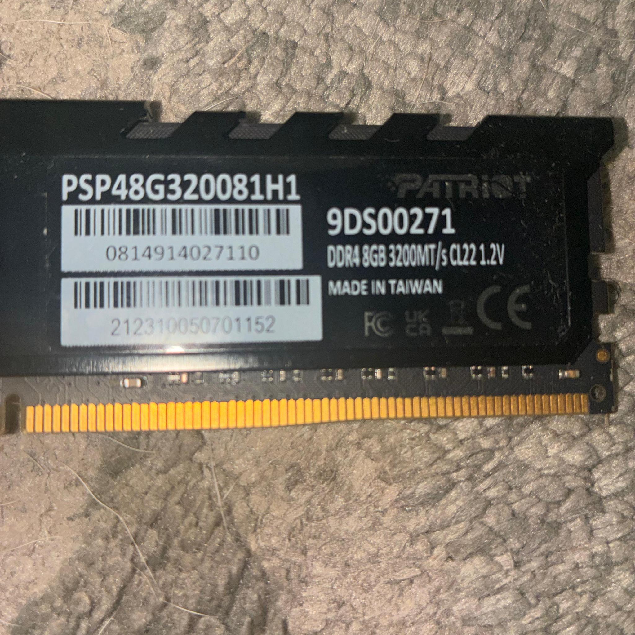 Patriot DDR4 8GB DDR4-3200 (1x8GB)