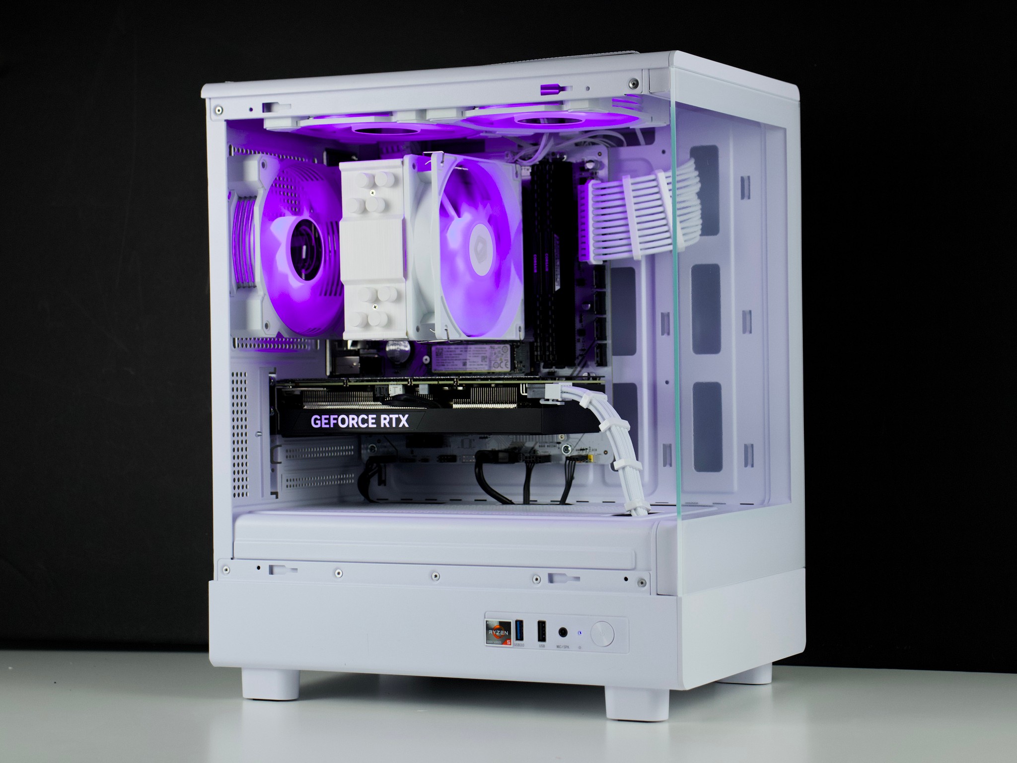 🧊❄️🧊 White Gaming PC – RTX 4060 TI, Ryzen 5 5600X, 32GB RAM, 1TB SSD - WiFi, BlueTooth 🧊❄️🧊