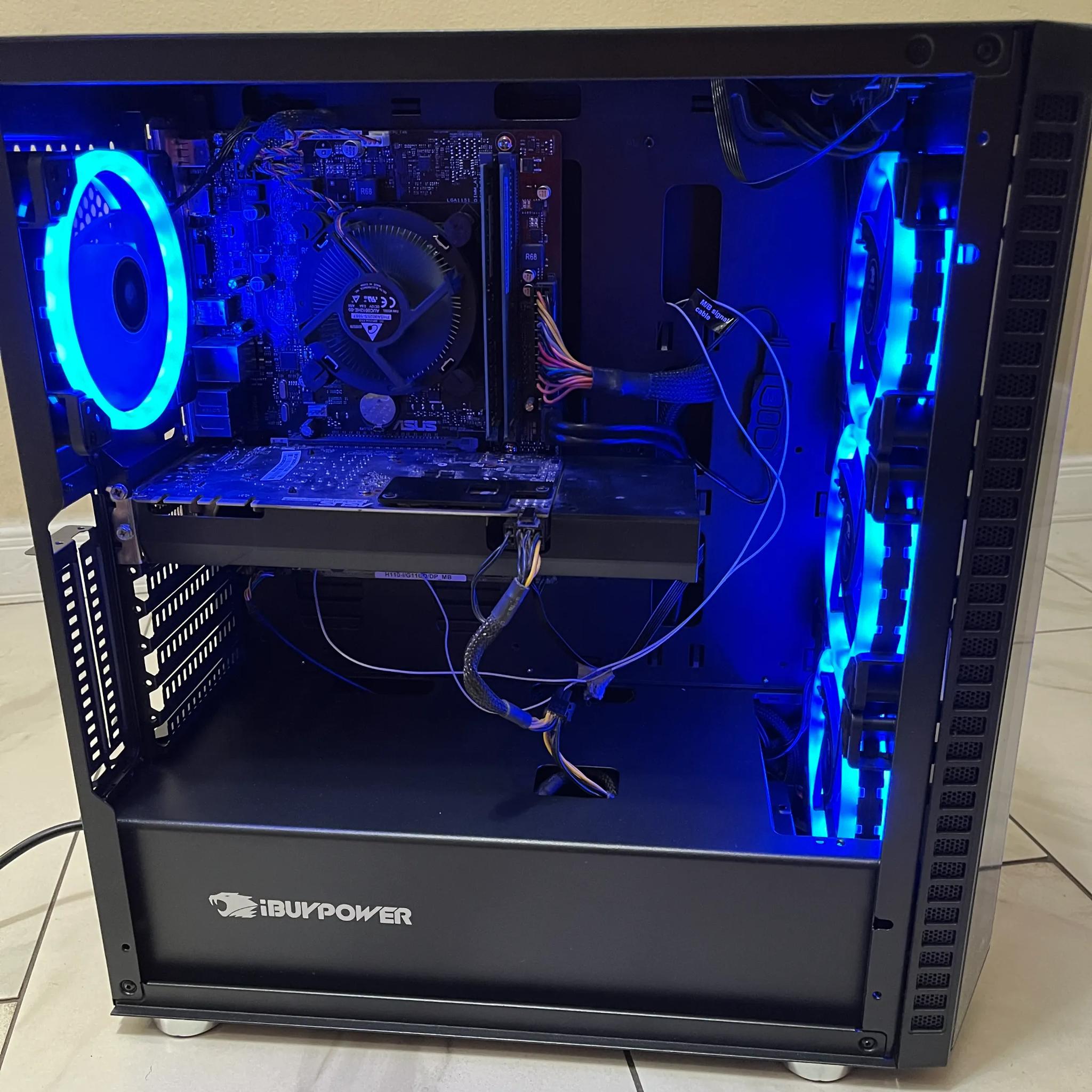🟢🔵Budget Gaming PC– RGB Case w/ Remote- Intel i7-6700, GTX 970, Wi-Fi, 1.6 TB Storage & 12GB RAM 🔥🖥️
