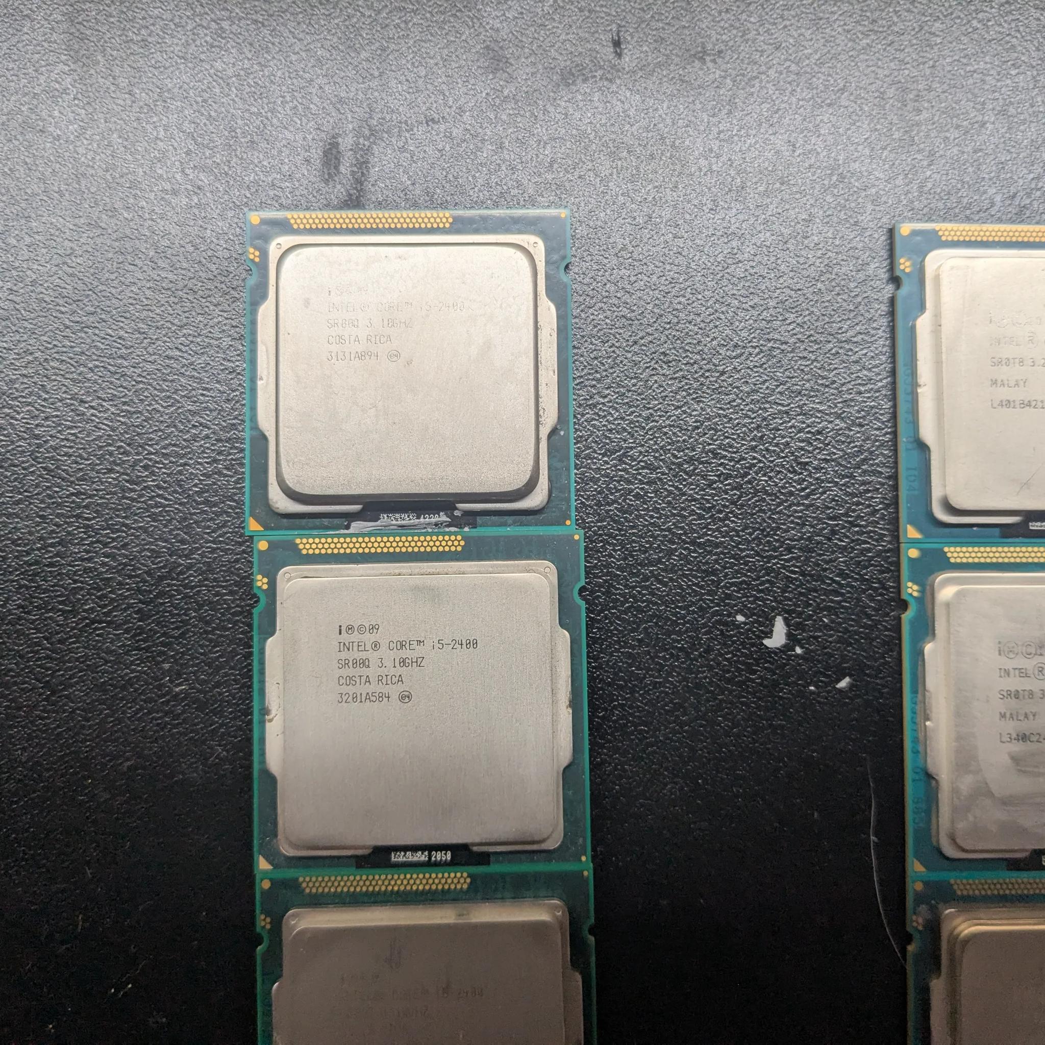 Lot of 27, mixed 1155 i5 Quad core CPUs, 4x 2400, 1x 3550S, 20x 3470, 2x 3570
