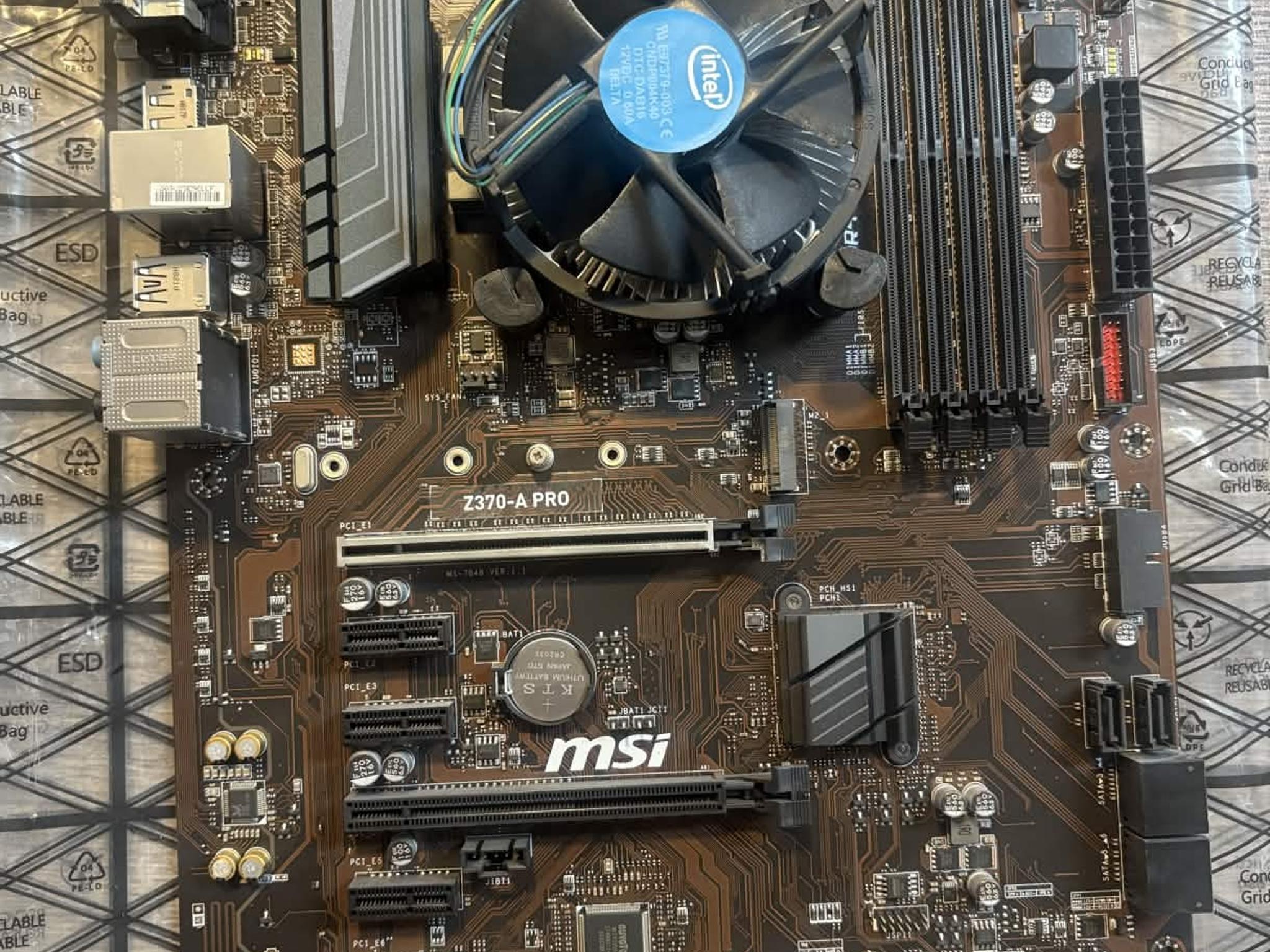 On Sale! MSI Z370-A PRO + Intel i7-8700 Combo – Untested (No IO Shield/Box)