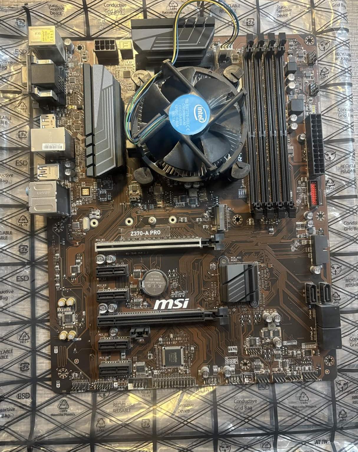 On Sale! MSI Z370-A PRO + Intel i7-8700 Combo – Untested (No IO Shield/Box)