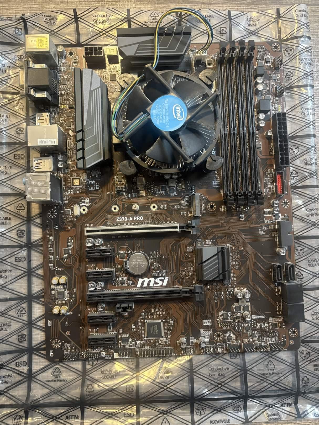 On Sale! MSI Z370-A PRO + Intel i7-8700 Combo – Untested (No IO Shield/Box)