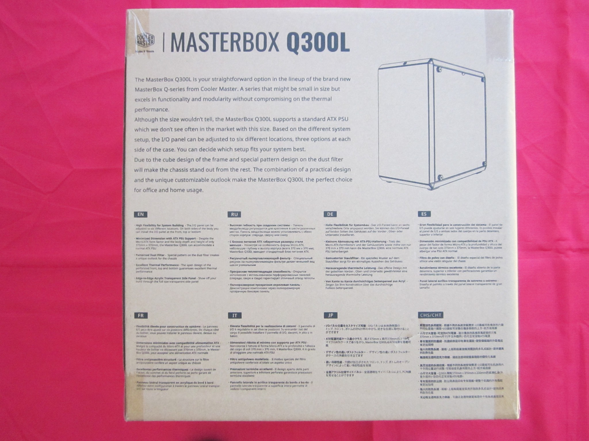 New Cooler Master Q300L Mini Tower Case Black
