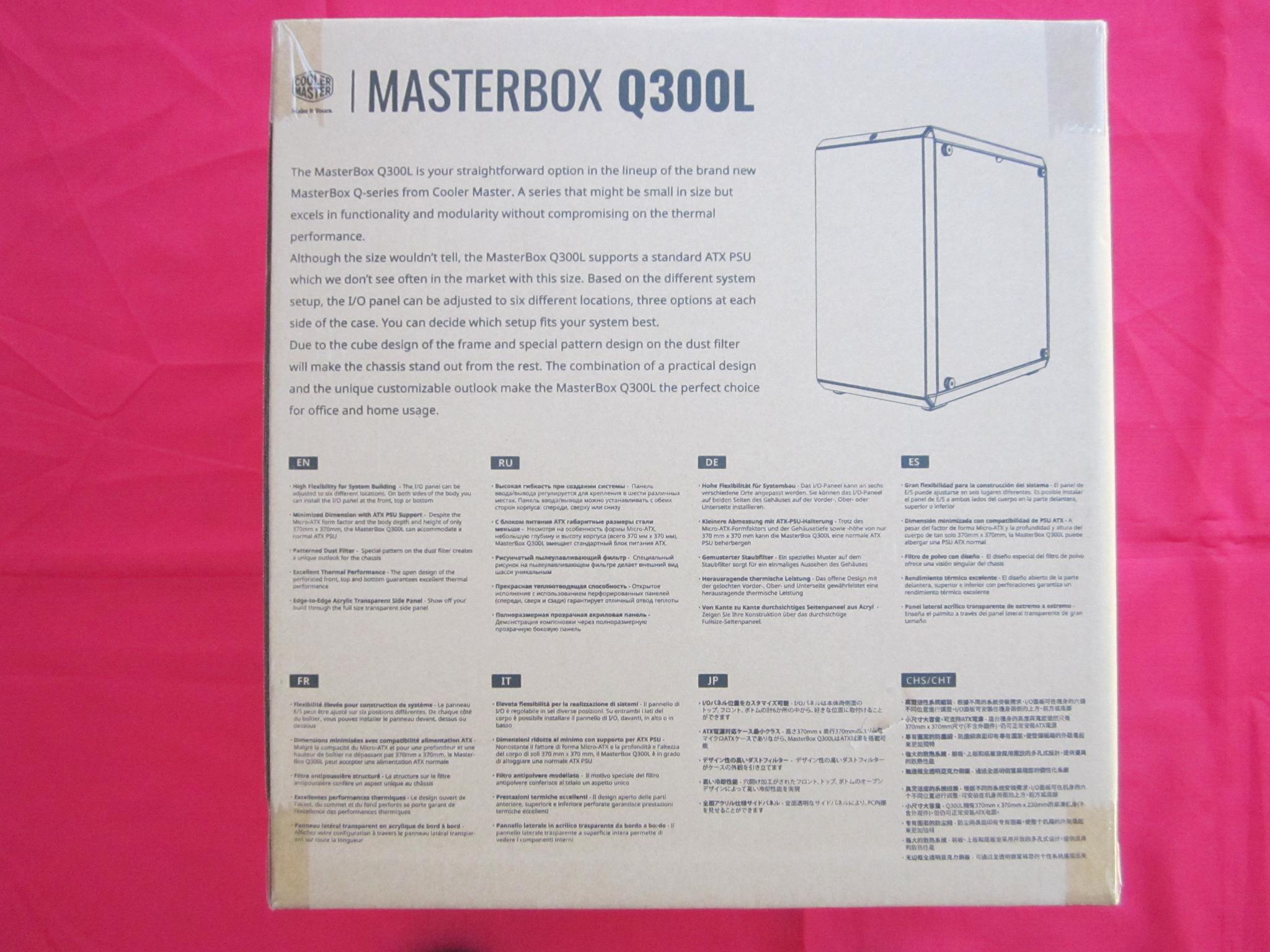 New Cooler Master Q300L Mini Tower Case Black