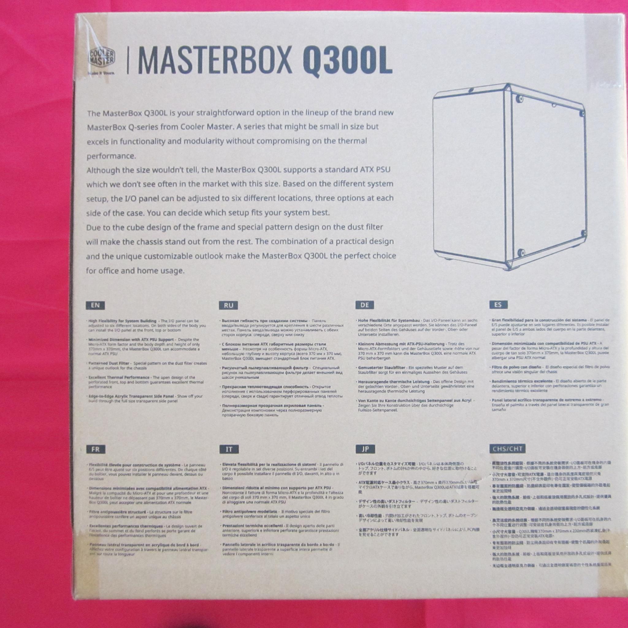 New Cooler Master Q300L Mini Tower Case Black