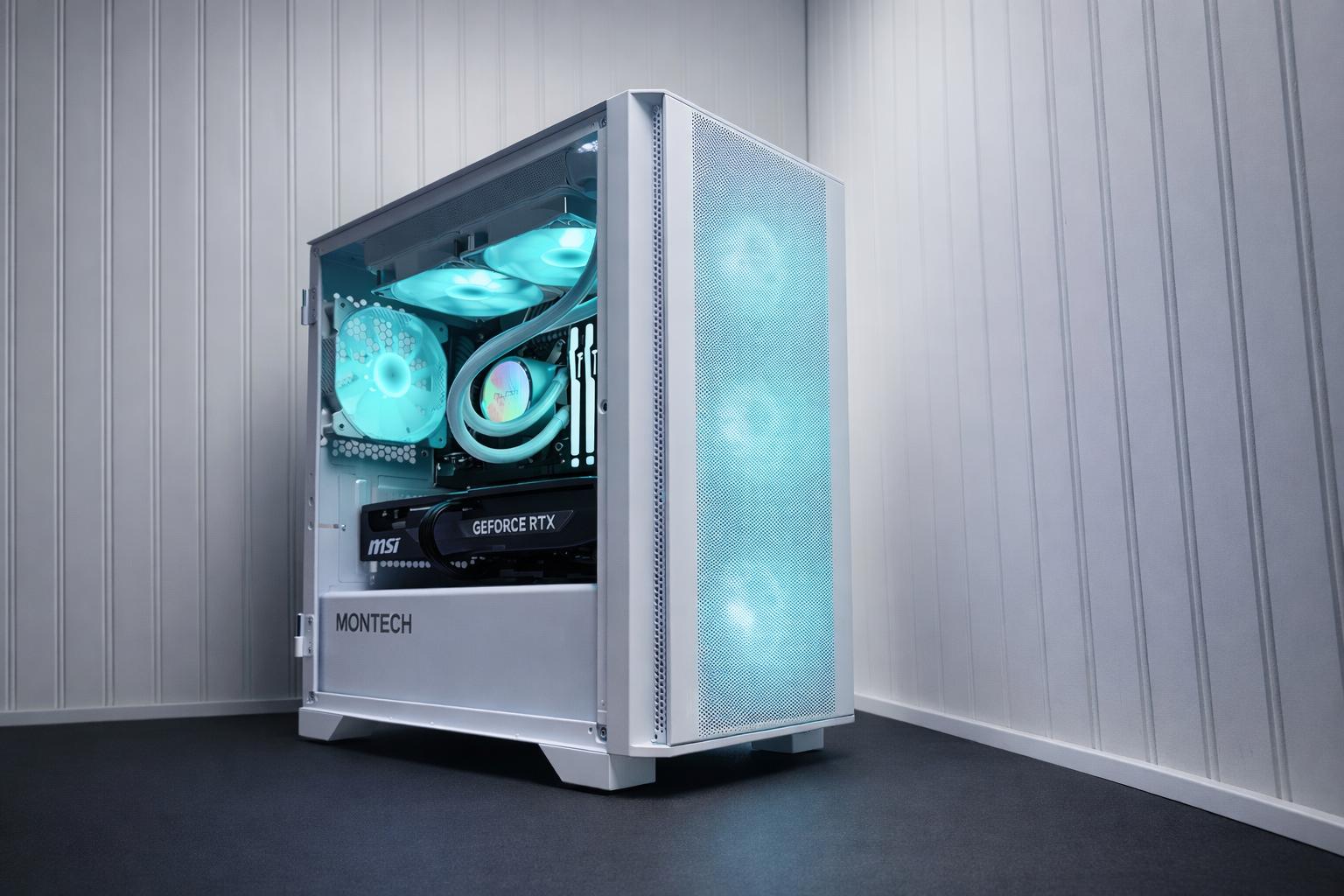 ARCTIC AIR | RTX 5070 12GB | Ryzen 7 7700 | 16GB DDR5 6000 | 1TB NVMe |  White & Black Gaming PC
