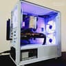 ⚡Budget White Gaming PC - Intel Xeon 8-cores ● 16GB RAM ● 512GB SSD ● AMD RX 580 8GB