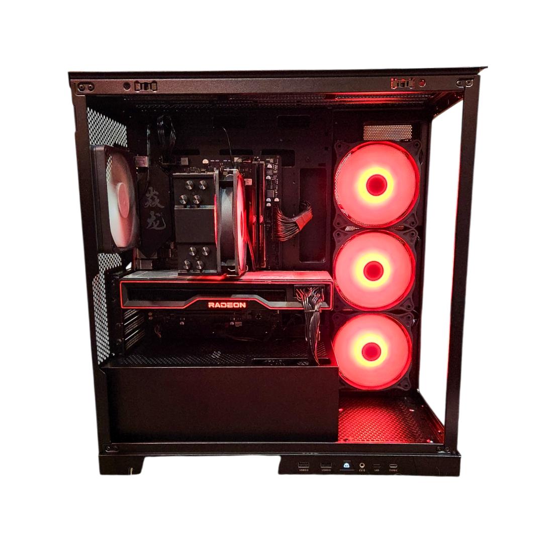 🟥 Hydra 🐍: RX 6800 16GB | Ryzen 5700x | 32GB DDR4 RAM | 1TB SSD | 5 Fans | Black RGB Gaming PC