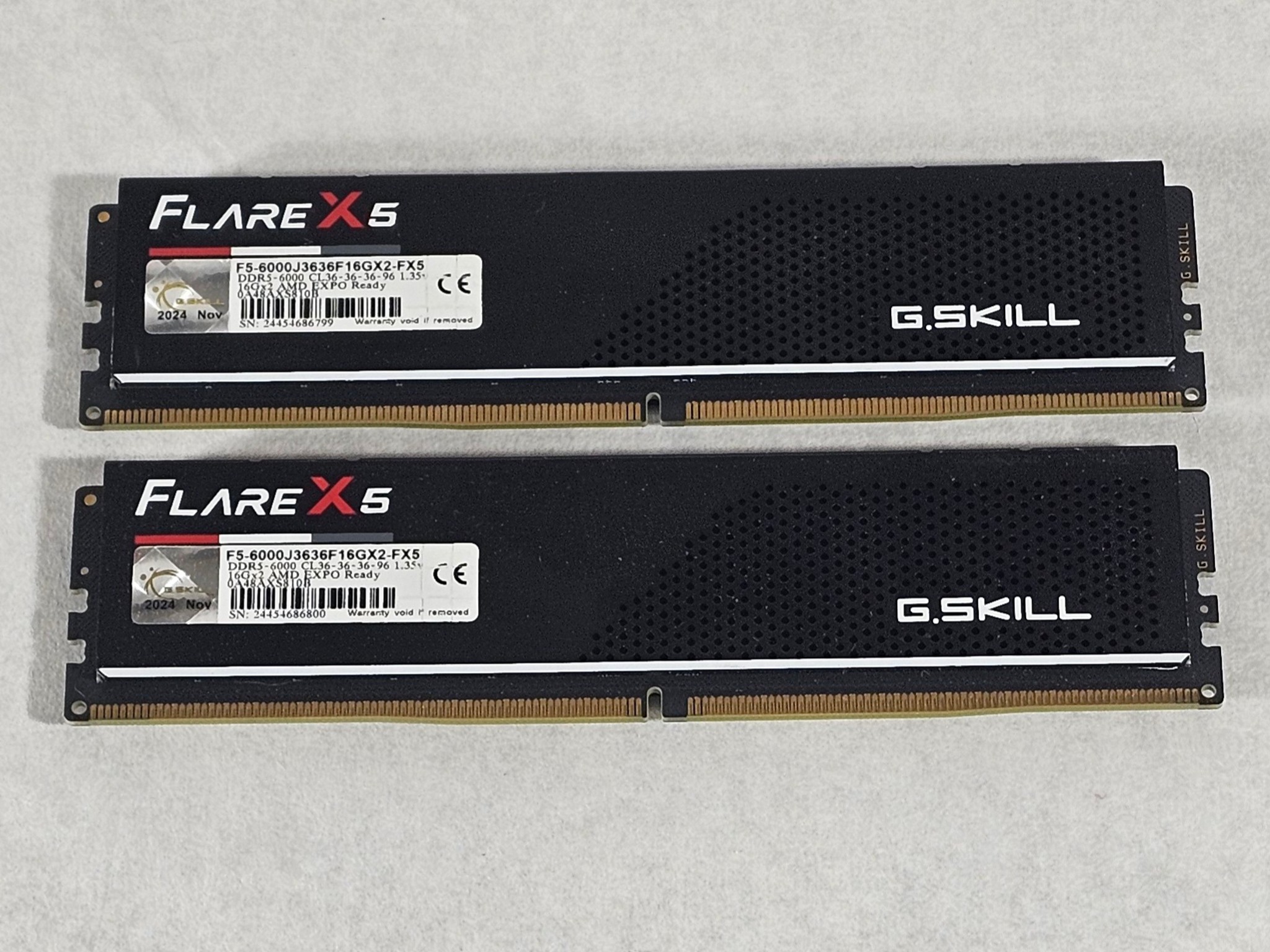 32GB DDR5 (2x16GB) CL36 6000MT/s G.Skill Flare X5