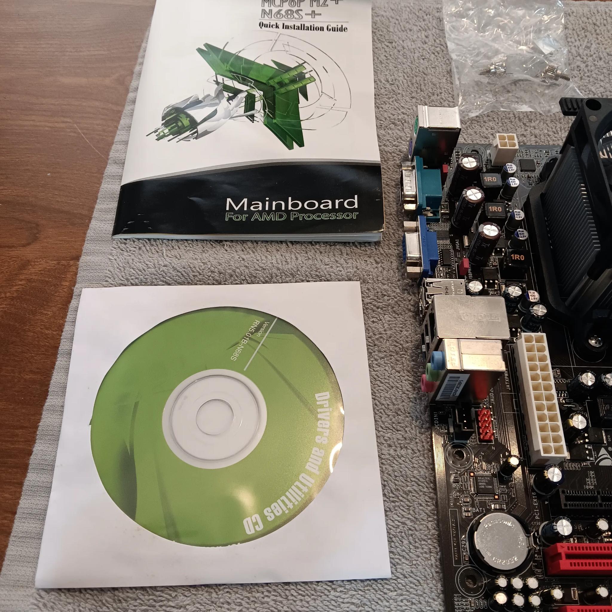 RARE Biostar N68S+ AMD Phenom X4 9100e 4GB RAM