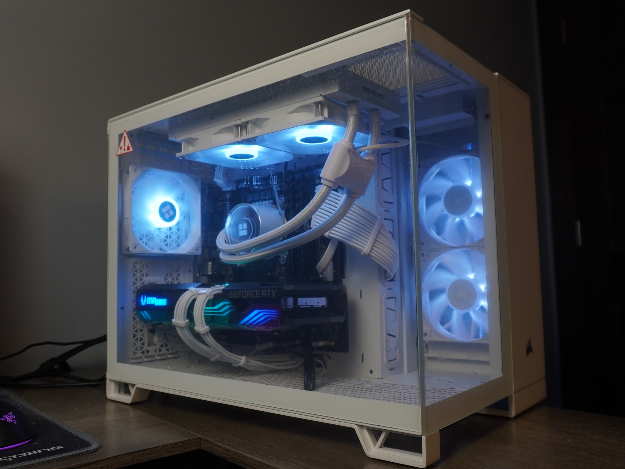 🤍AESTHETIC🤍 1440/1080p GAMING MACHINE 💚RTX 3070 💙 i5 12400f | 32GB | 1TB | WIFI