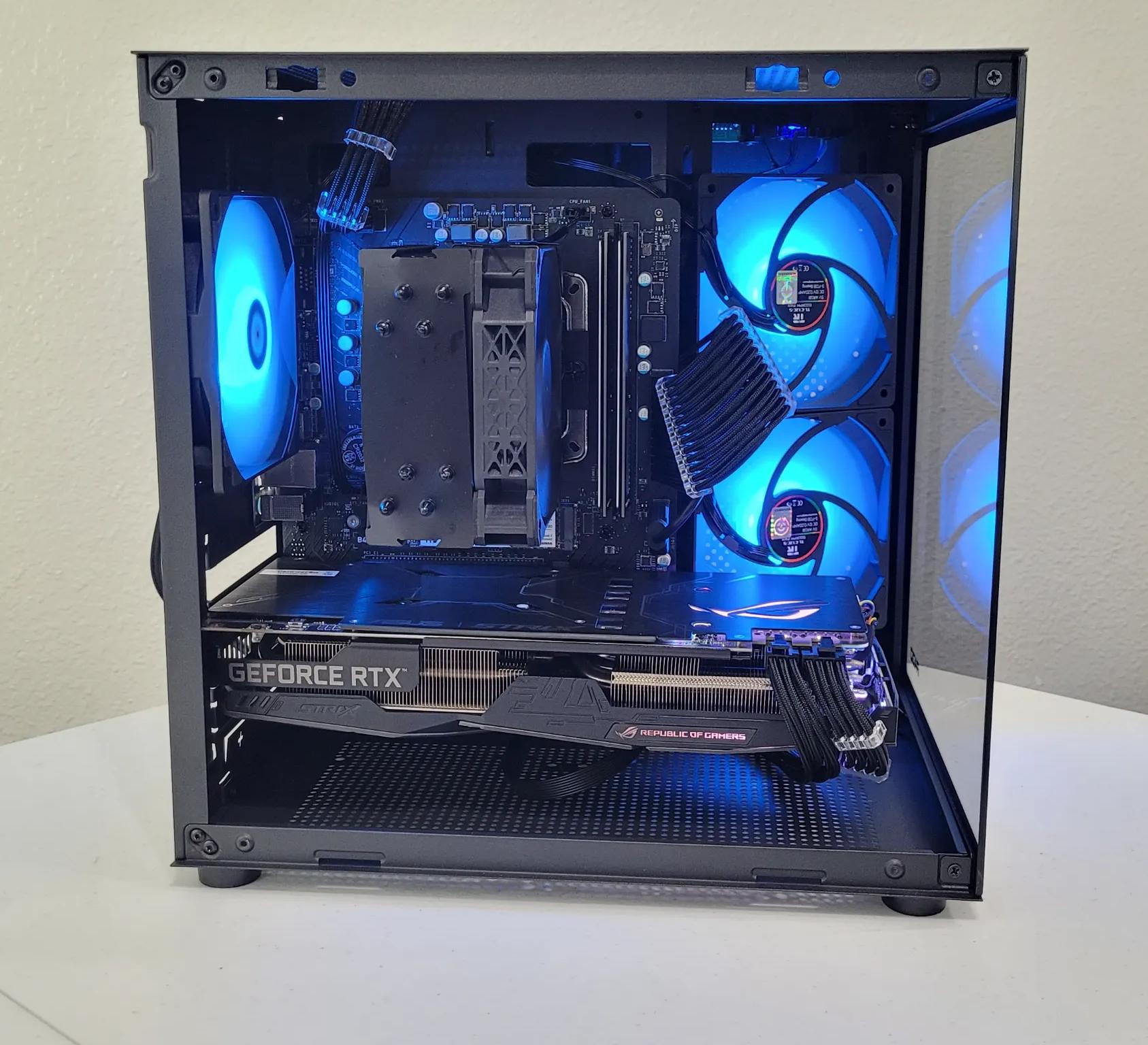 Black Gaming PC (Ryzen 5 2600X + RTX 2060 + 16GB RAM + 1TB SSD + Wifi)