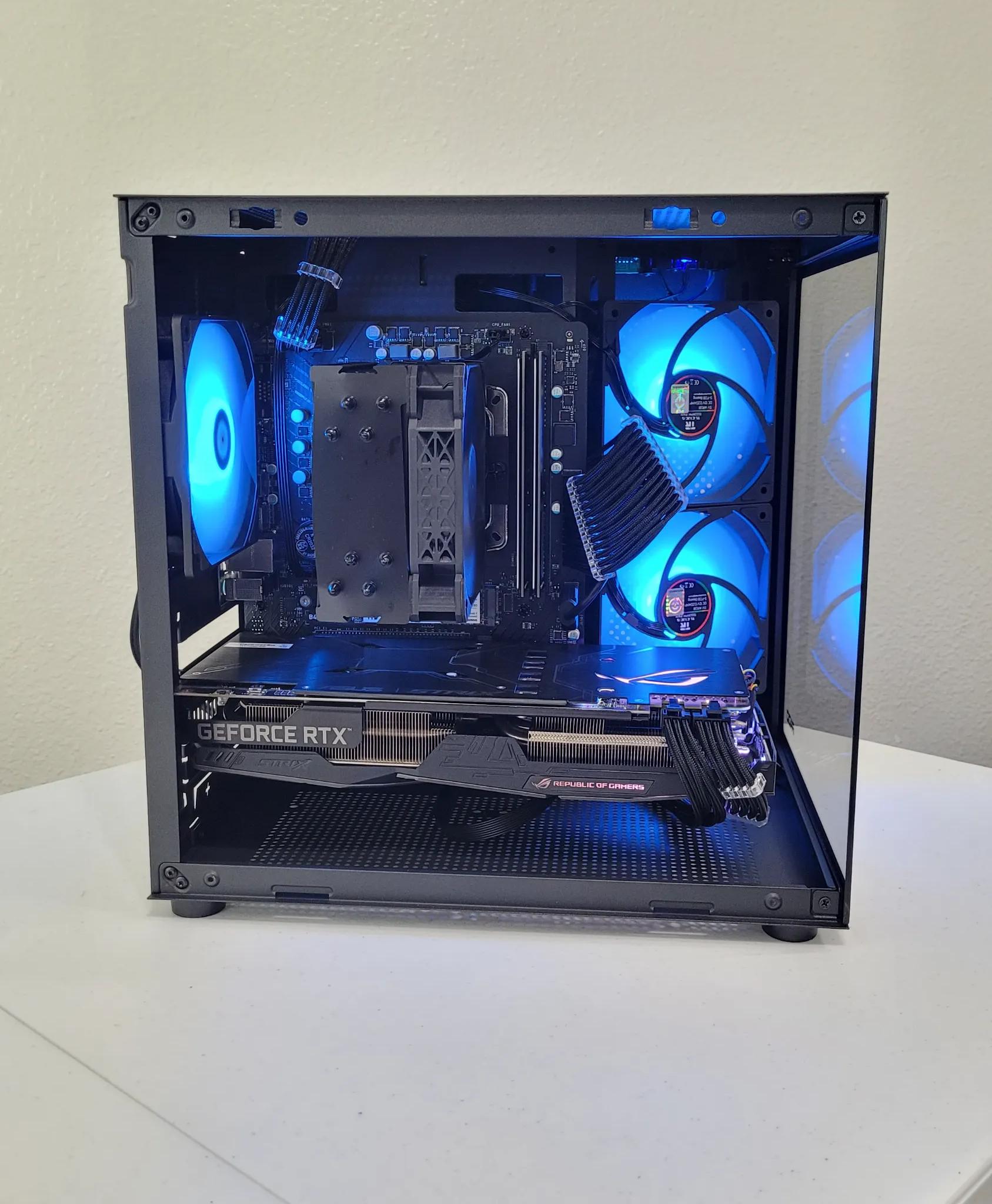 Black Gaming PC (Ryzen 5 2600X + RTX 2060 + 16GB RAM + 1TB SSD + Wifi)