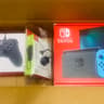 New in box Nintendo switch (v2) + controller + ethernet adapter