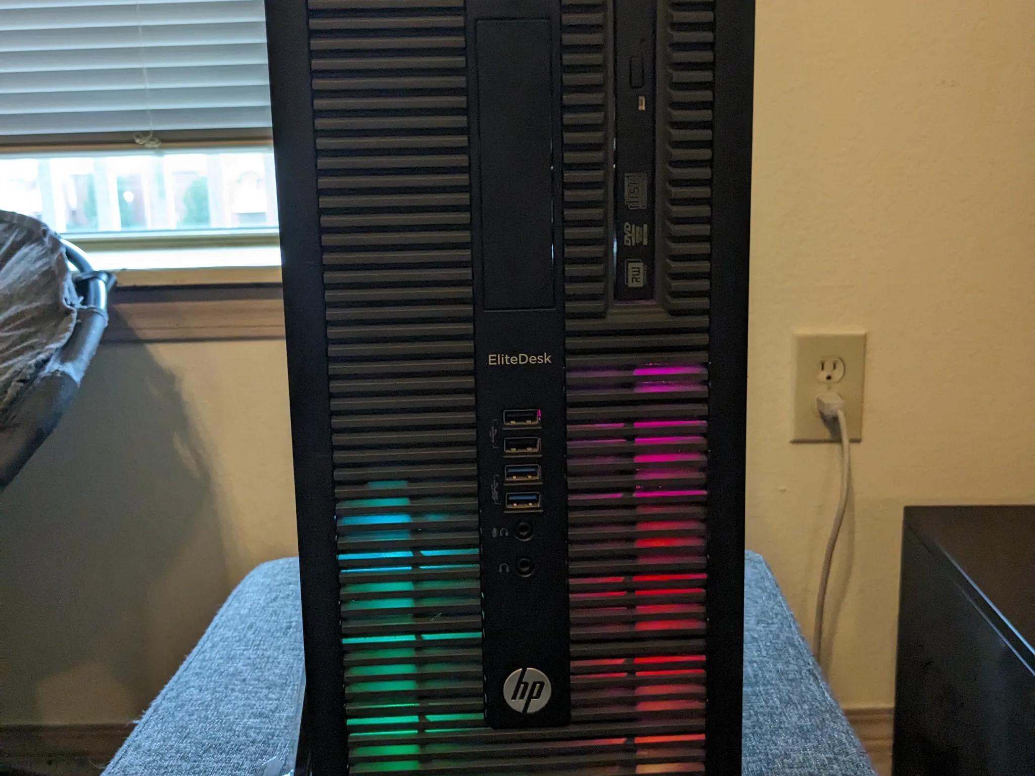 FREE SHIP||"Spicy HP"||i5-4570, 16GB RAM, RX 460 2GB, 480GB SSD, Win11, RGB, Wifi