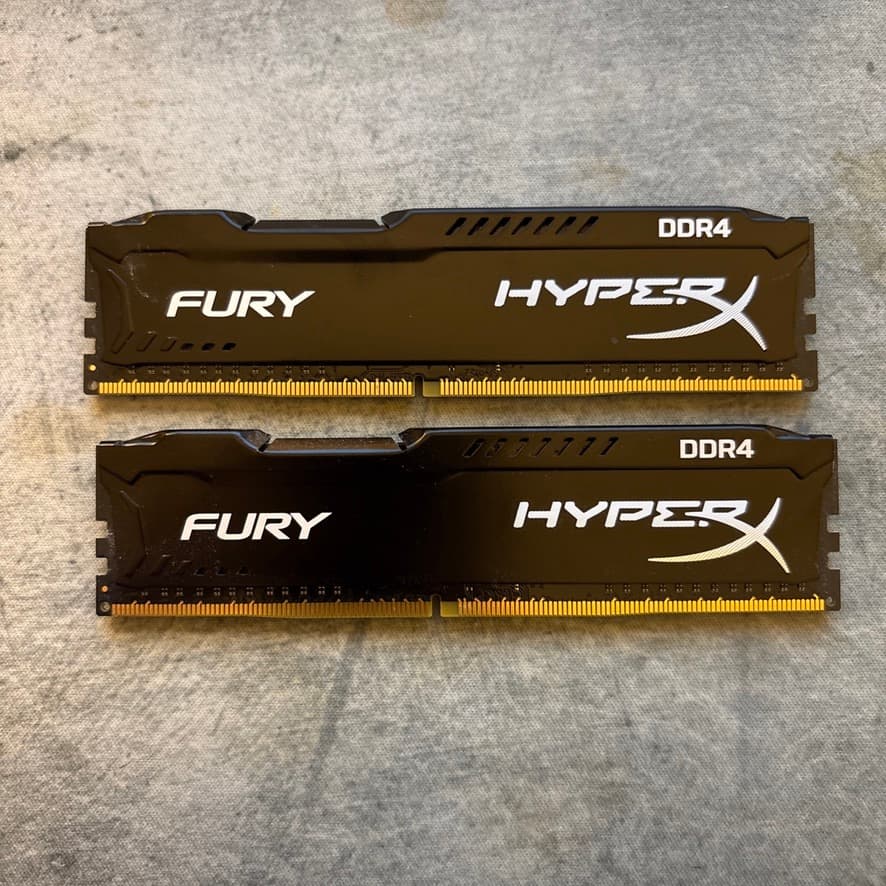 Kingston HyperX Fury 16GB (2x8GB) DDR4 RAM 2400MHz (HX424C15FB/16)
