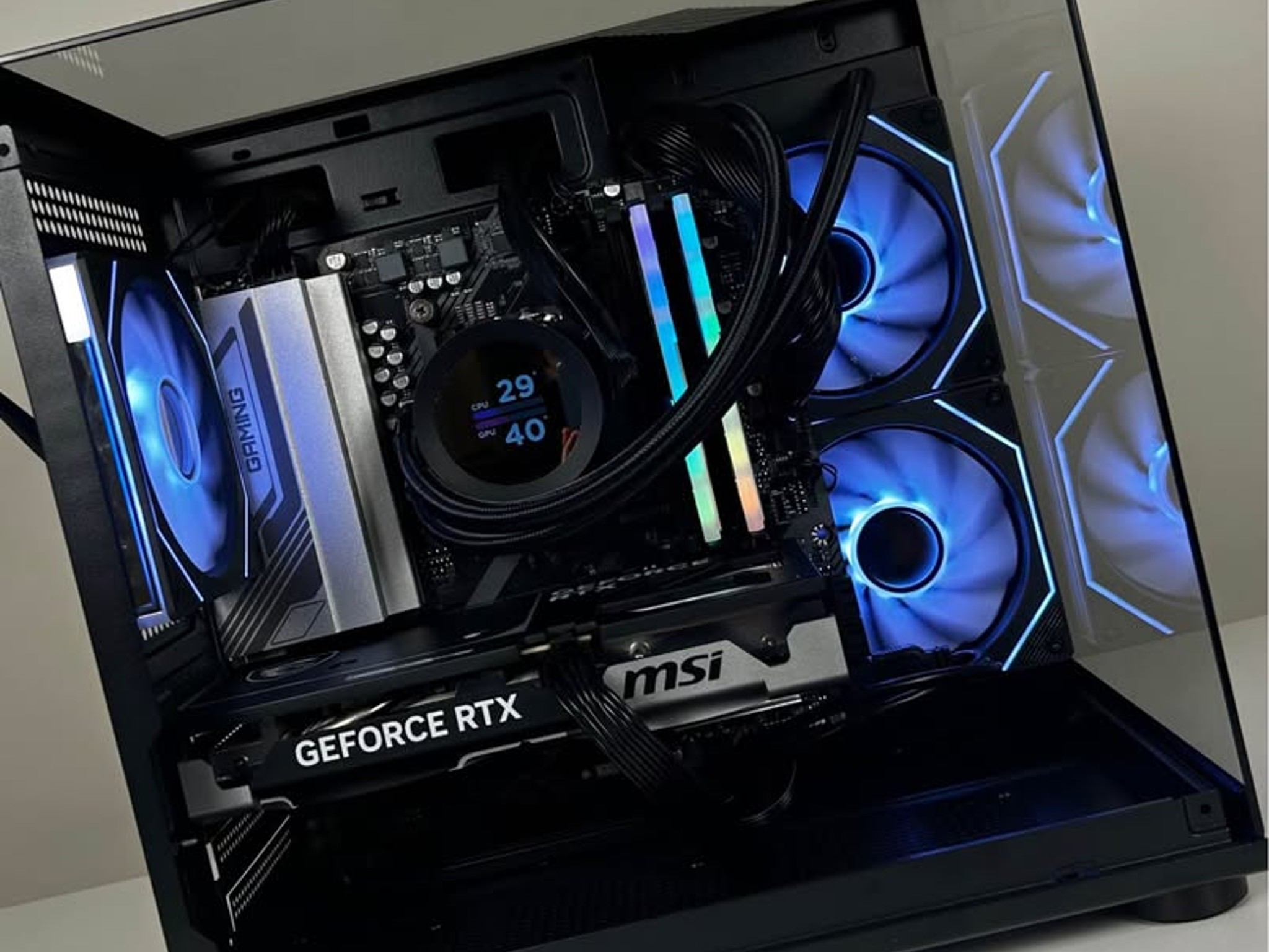 ⚡8700F / RTX 5060 Ti Gaming PC⚡| Infinity Fans + Customizable LCD Display