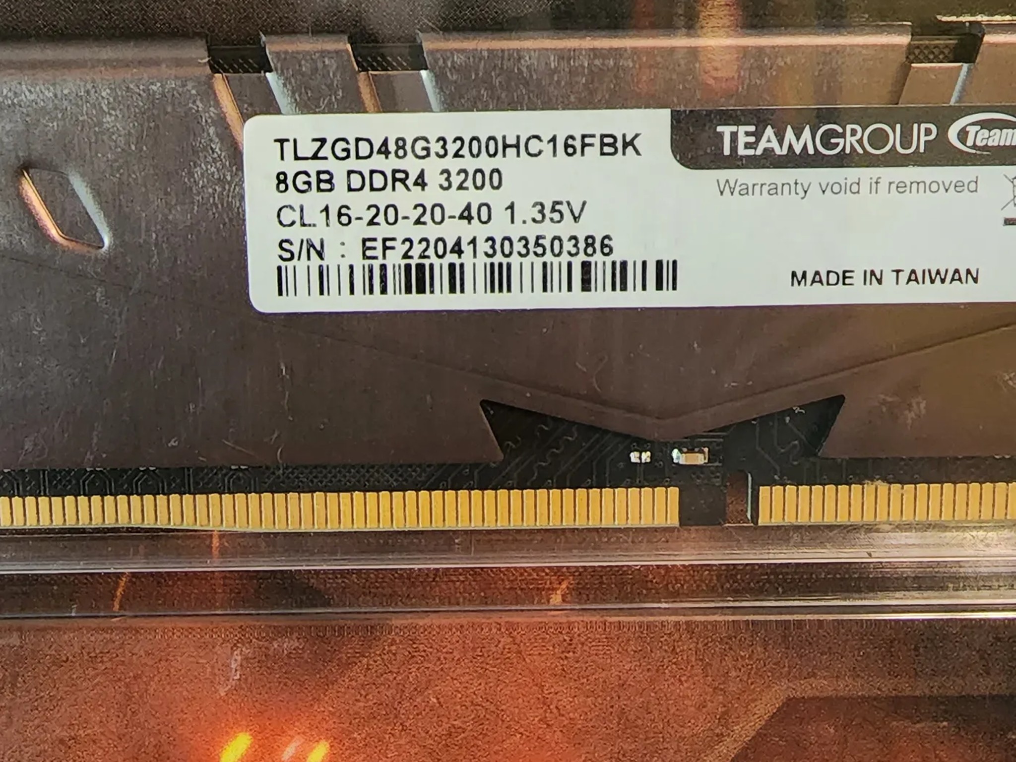 T-Force 16GB 3200mx DDR4 Ram