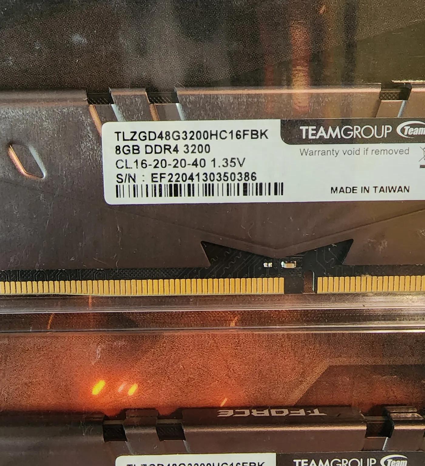 T-Force 16GB 3200mx DDR4 Ram