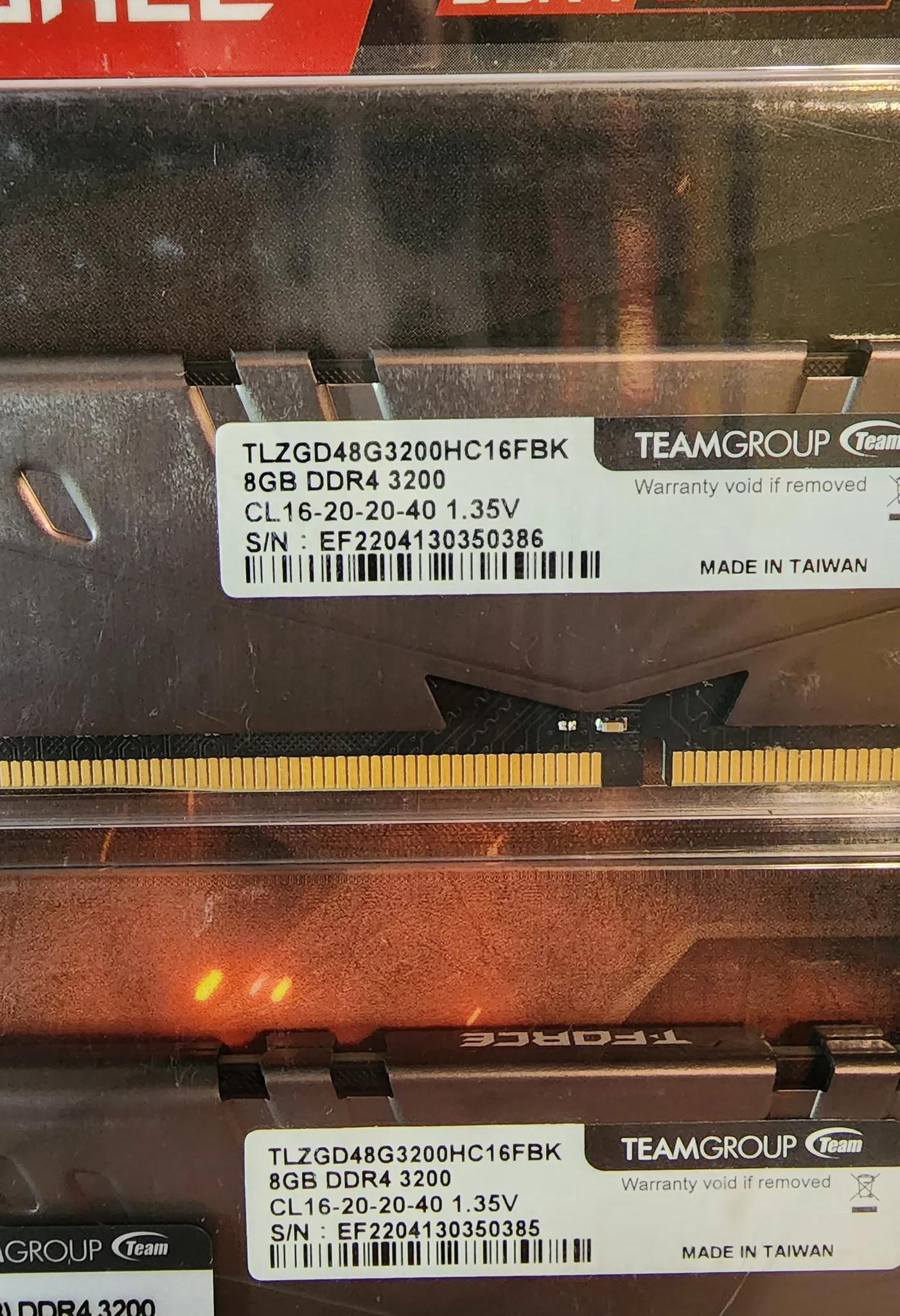 T-Force 16GB 3200mx DDR4 Ram