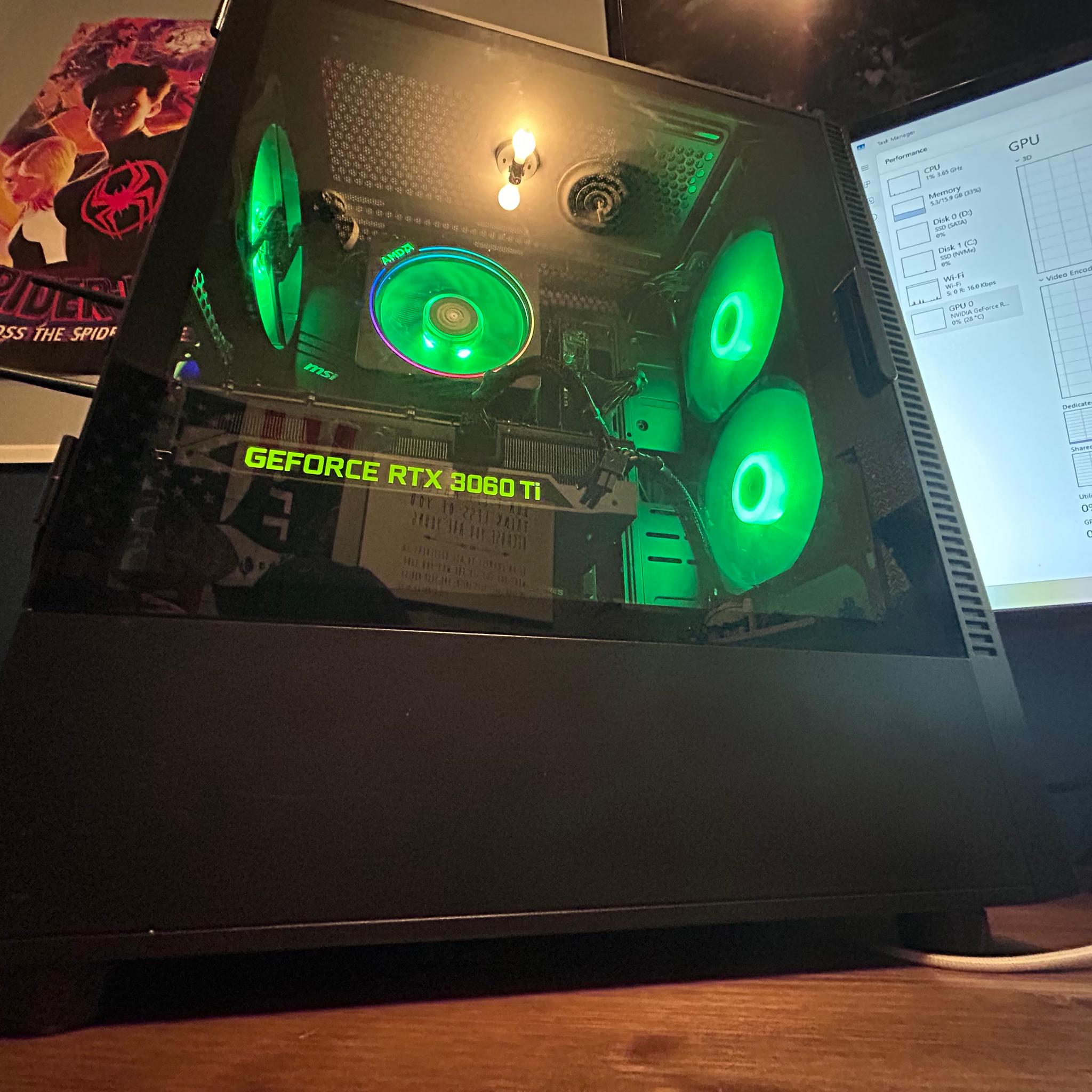 GeForce RTX 3060 Ti Custom Gaming PC - Ryzen 5 5500, 16GB RAM