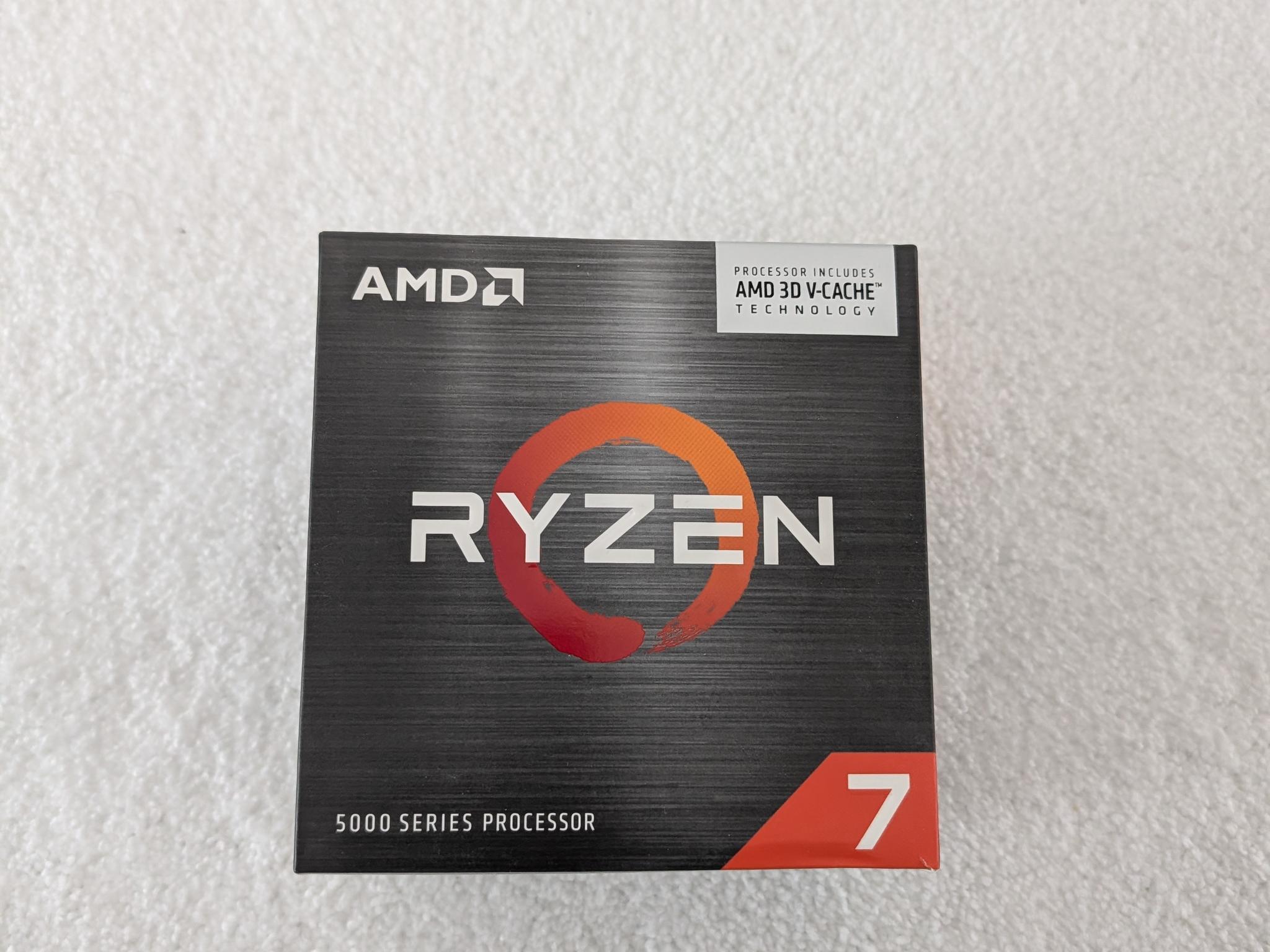 AMD Ryzen 7 5800X3D, 3.4 GHz 8 cores / 16 thread