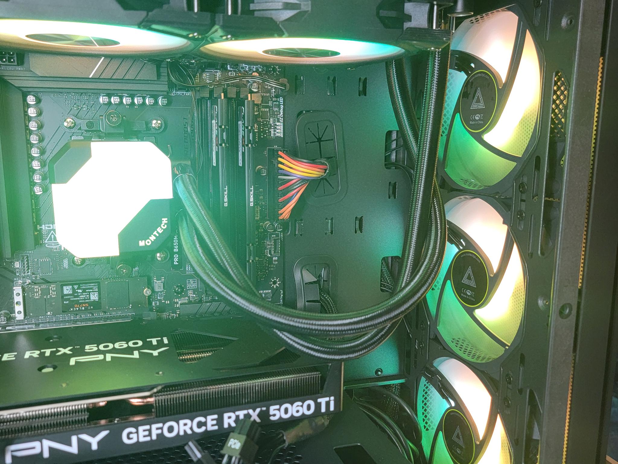 PNY RTX 5060ti 16gb + Ryzen 7700x PC Build #4