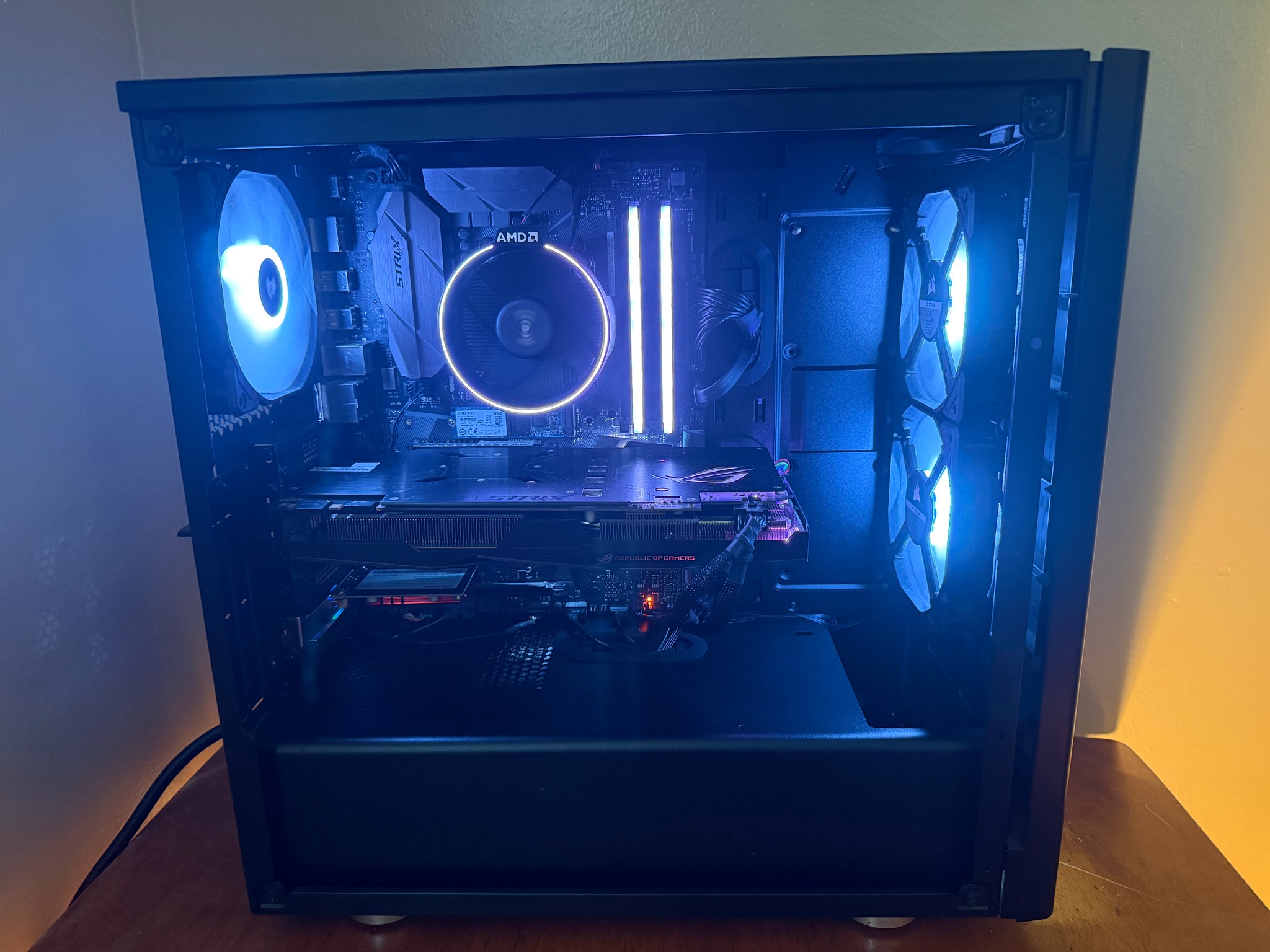 Gaming PC – Ryzen 7 2700X | ASUS ROG Strix GTX 1070 | 32GB RAM | Wi-Fi 6 | Windows 11 Home