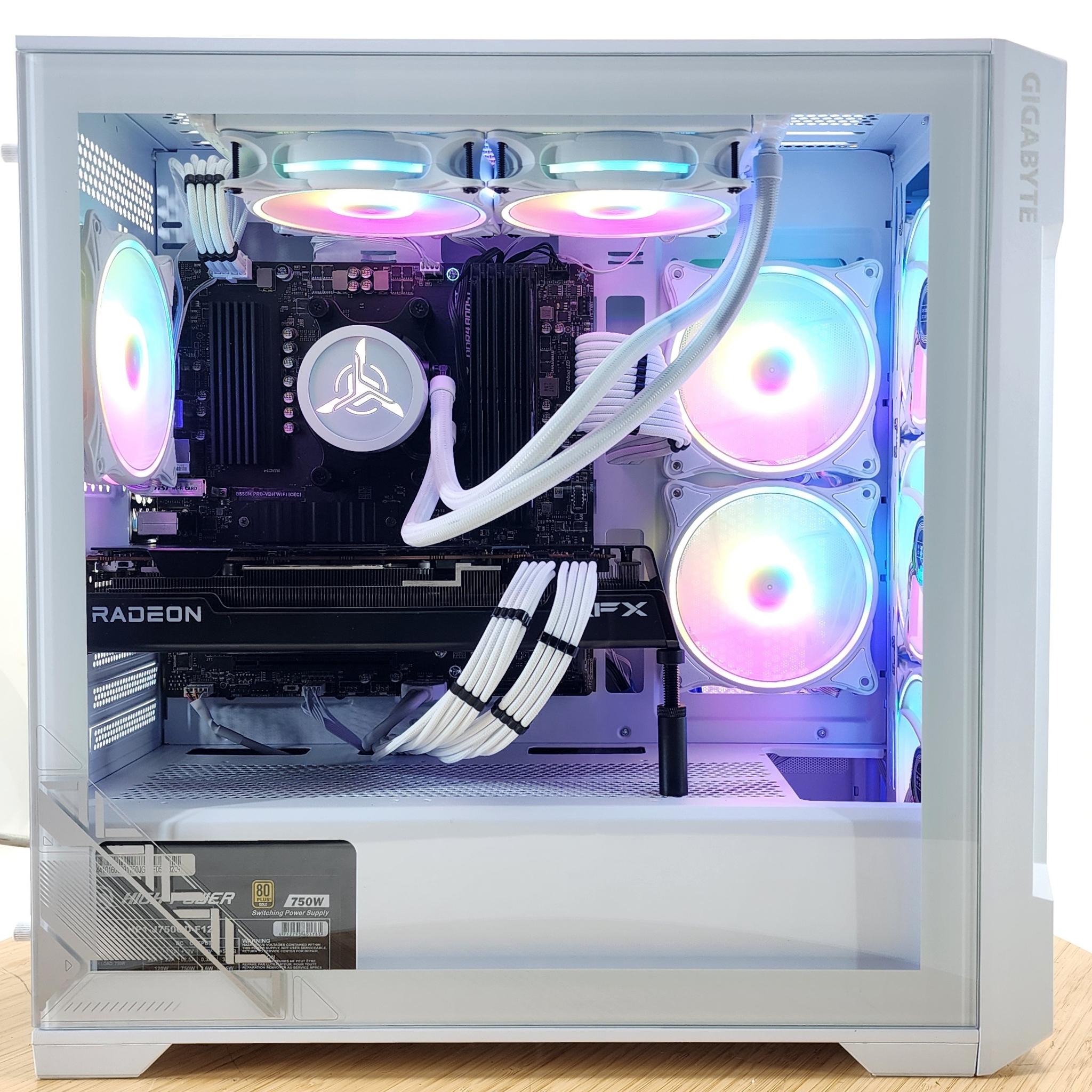 Gaming PC Ryzen 7 5700X 32GB RAM 1TB SSD RX 7700 XT 12GB Windows 11 PC