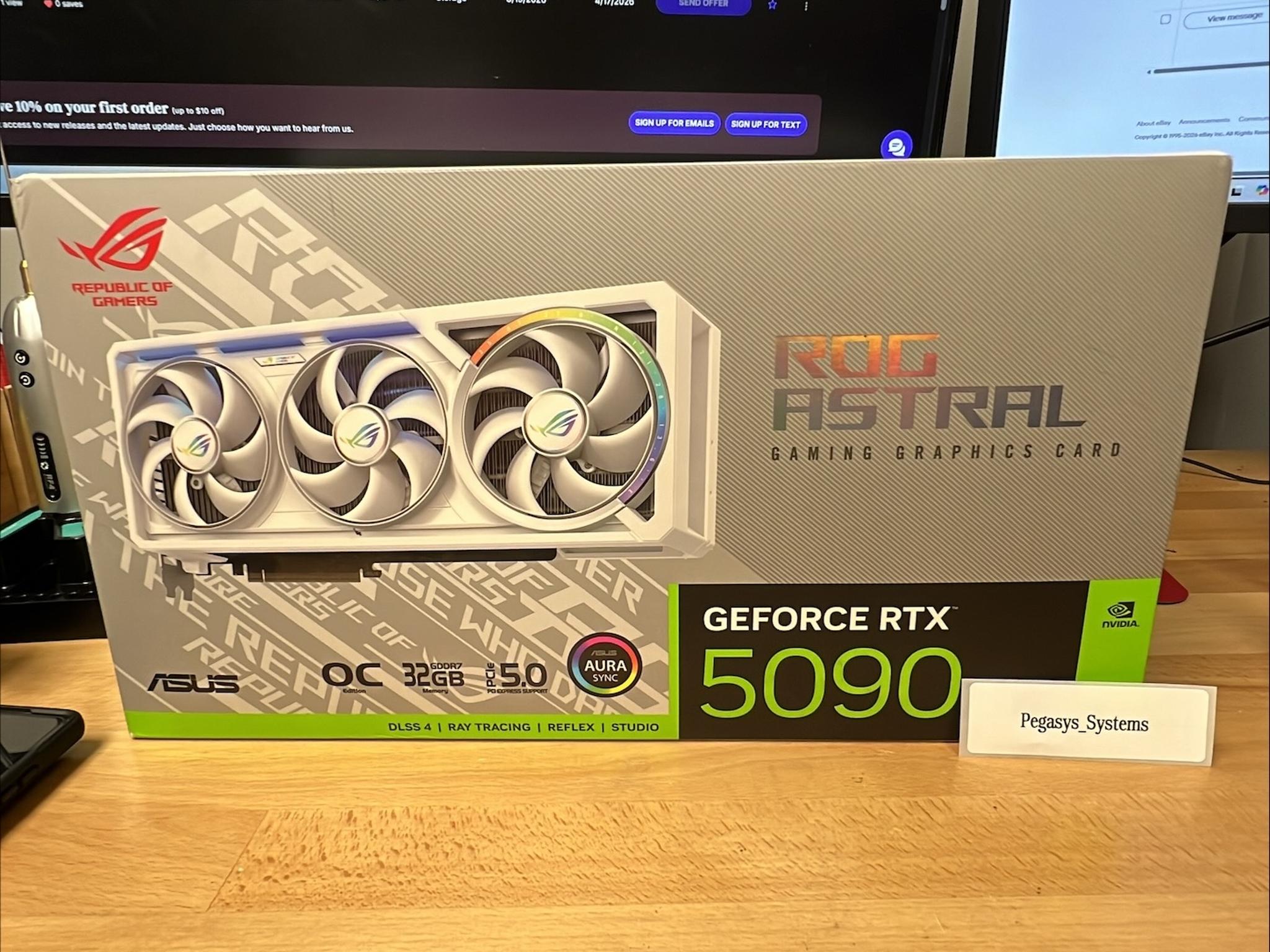 ASUS ROG Astral GeForce RTX 5090 32GB GDDR7 OC White Edition