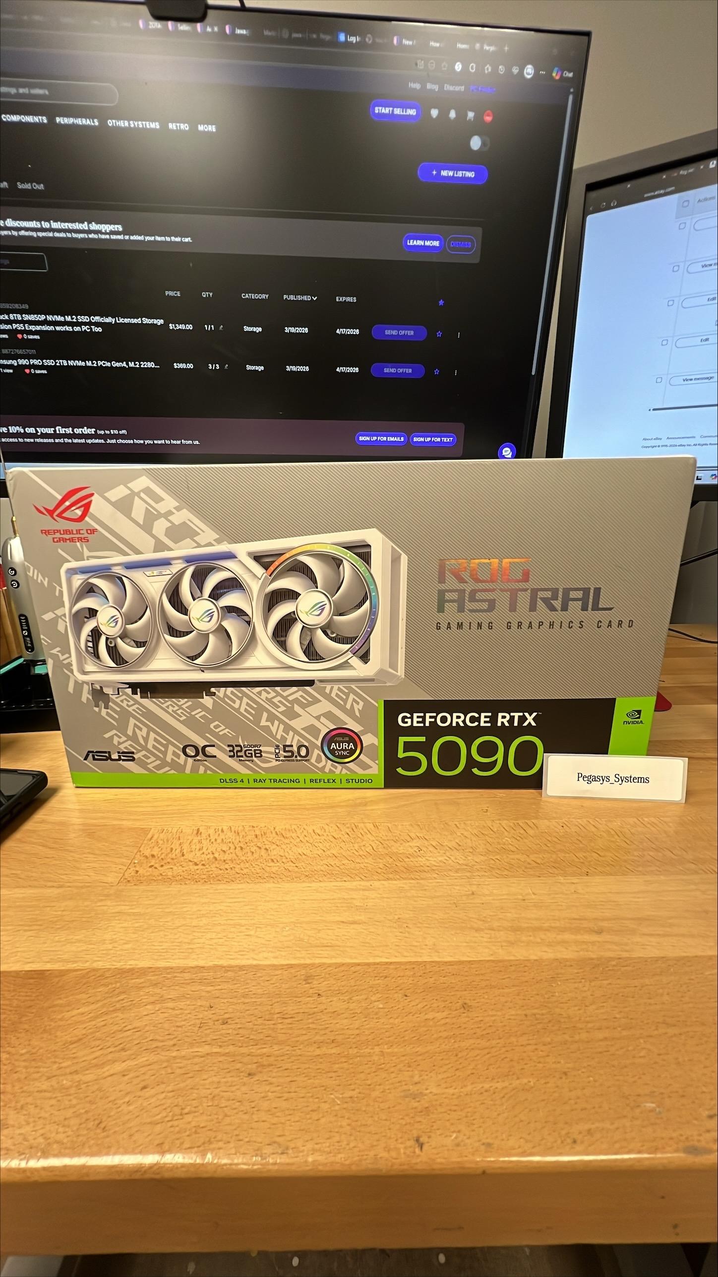 ASUS ROG Astral GeForce RTX 5090 32GB GDDR7 OC White Edition