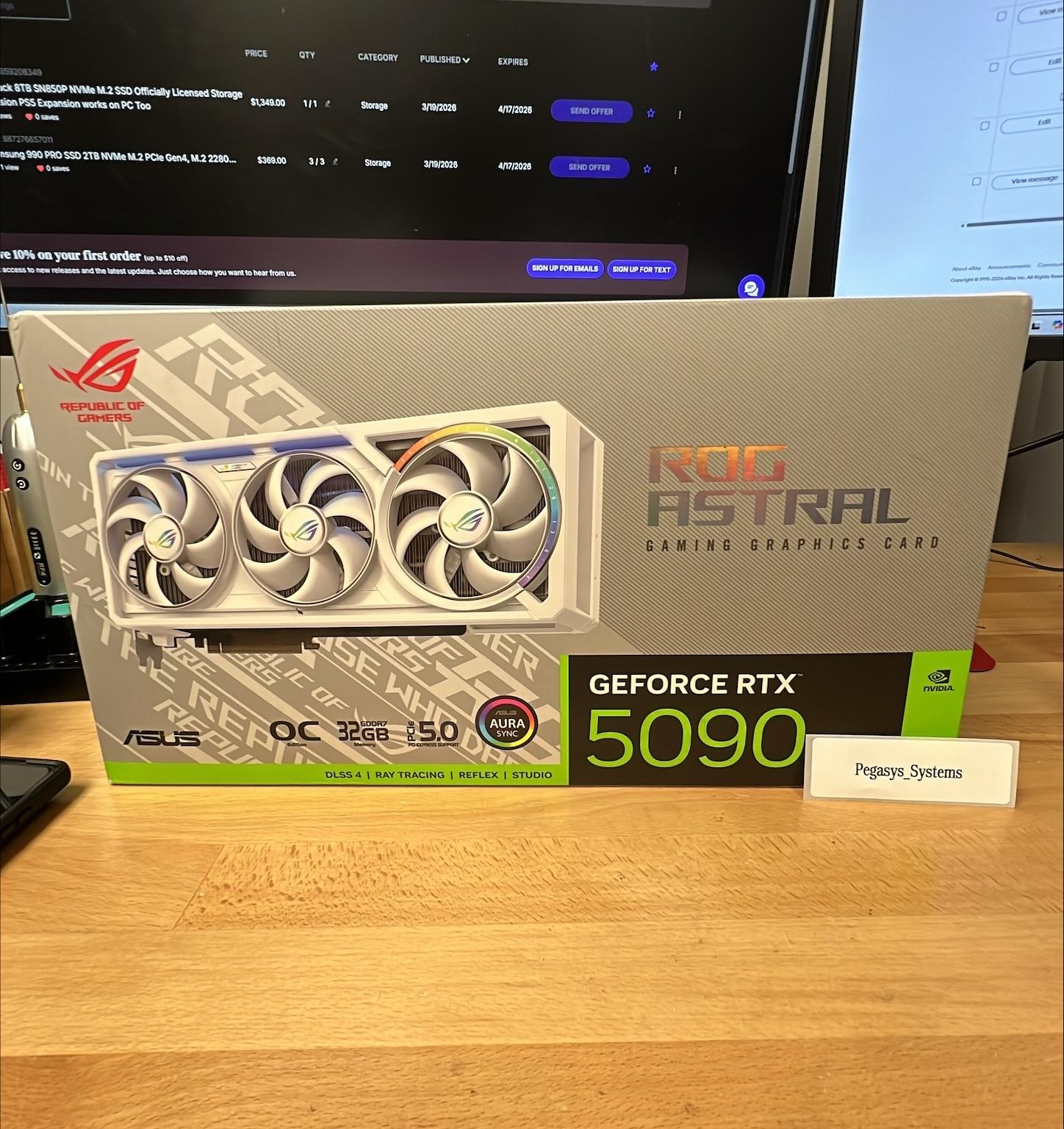 ASUS ROG Astral GeForce RTX 5090 32GB GDDR7 OC White Edition