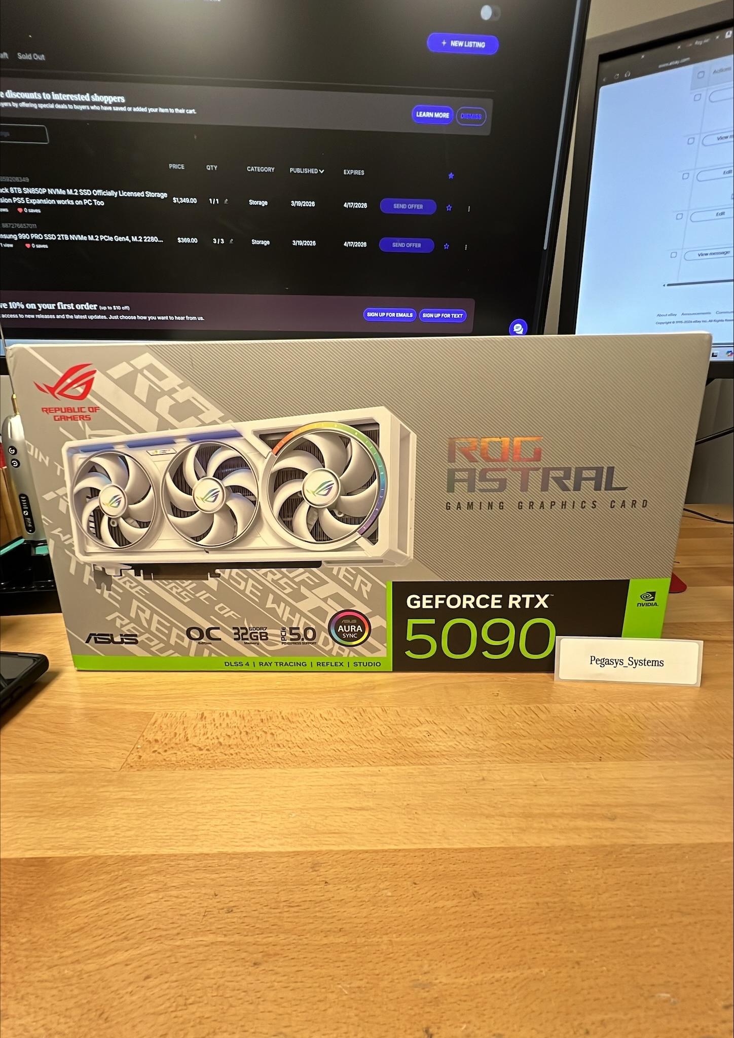 ASUS ROG Astral GeForce RTX 5090 32GB GDDR7 OC White Edition