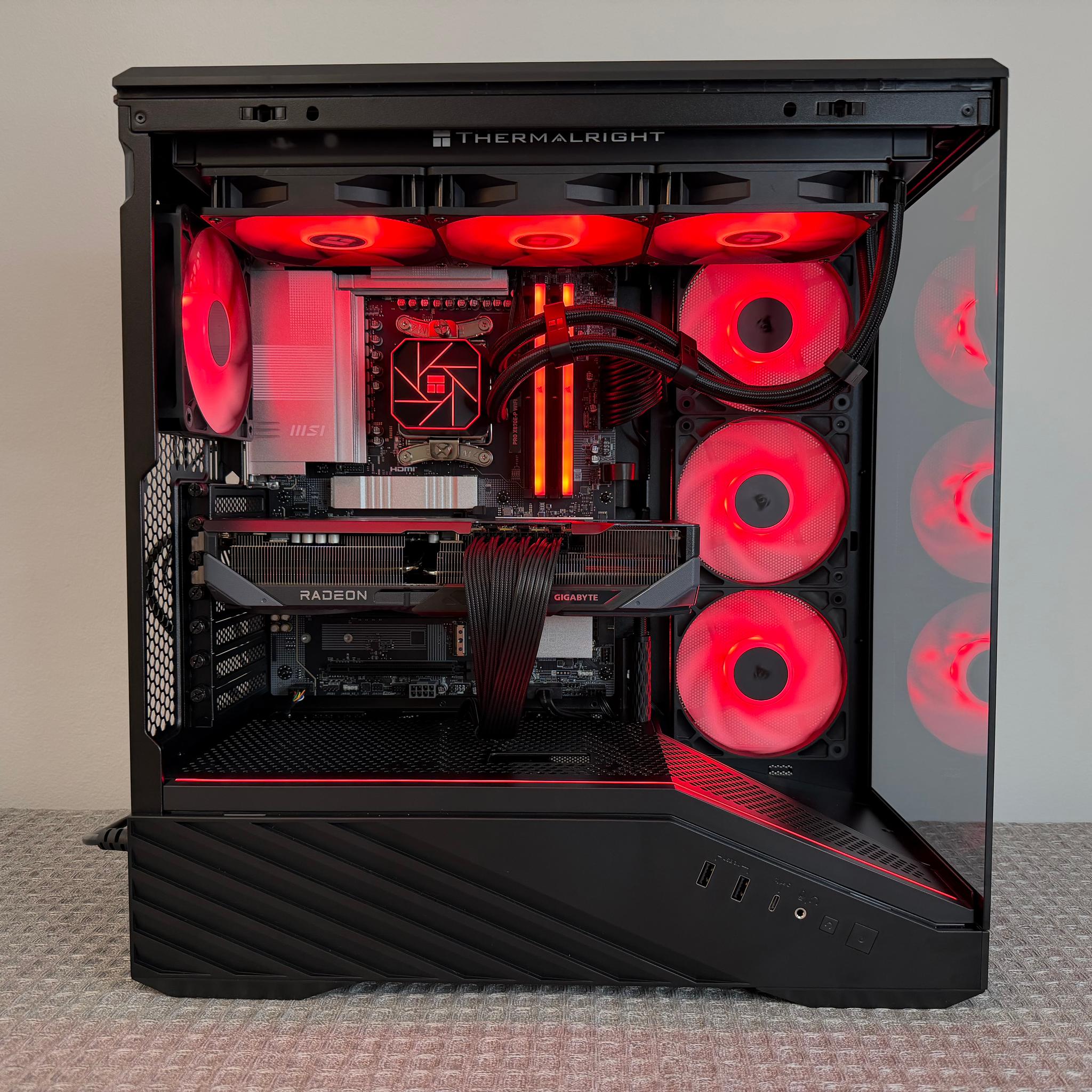 RX 9070 XT 16GB OC • RYZEN 7 9800X3D • X870-P WIFI • 32GB DDR5 • 2TB SSD • 360MM AIO • NEW GAMING PC