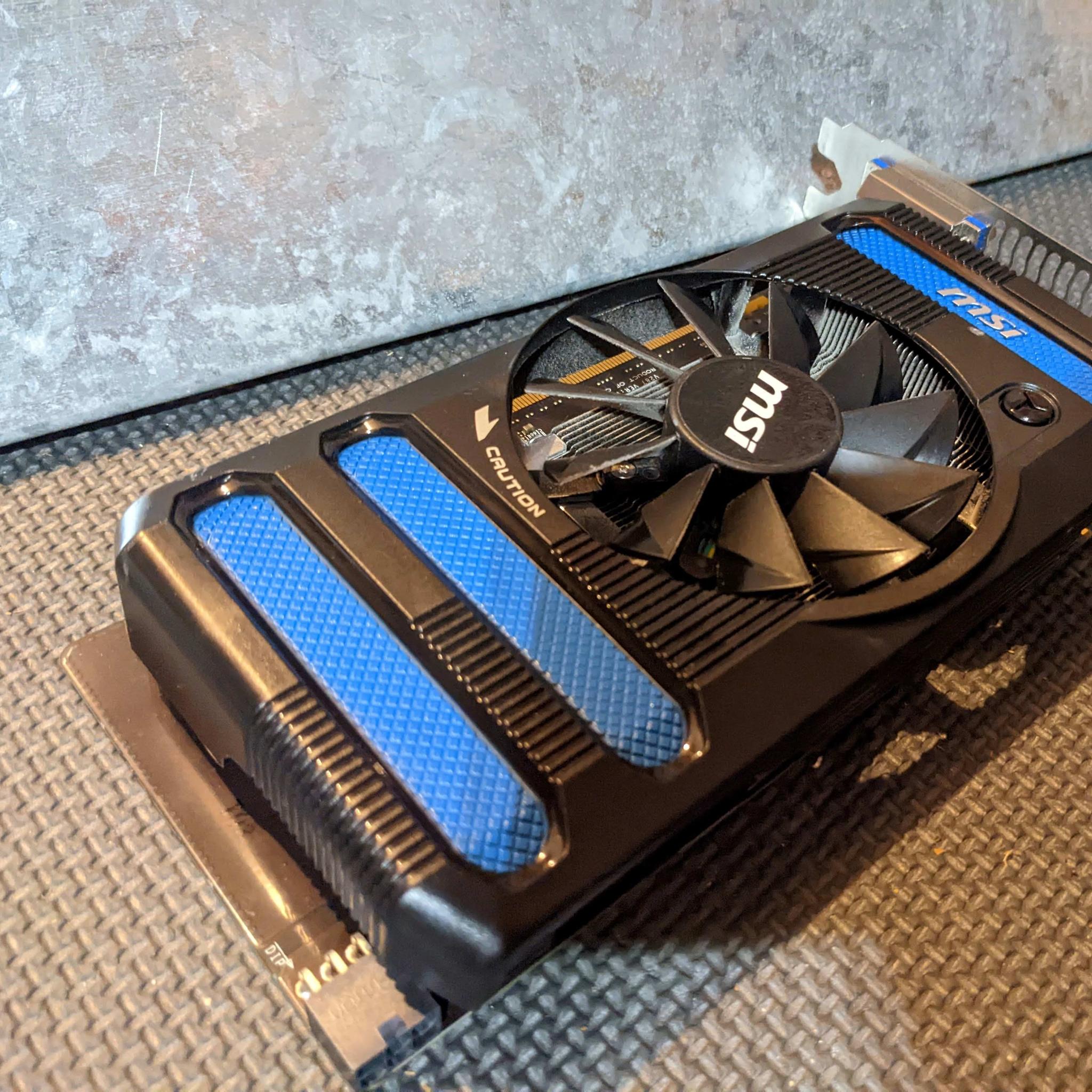 MSI Nvidia GeForce GTX 650 Ti 2 GB GDDR5 PCI Express x16 Desktop Video Card -Good Condition