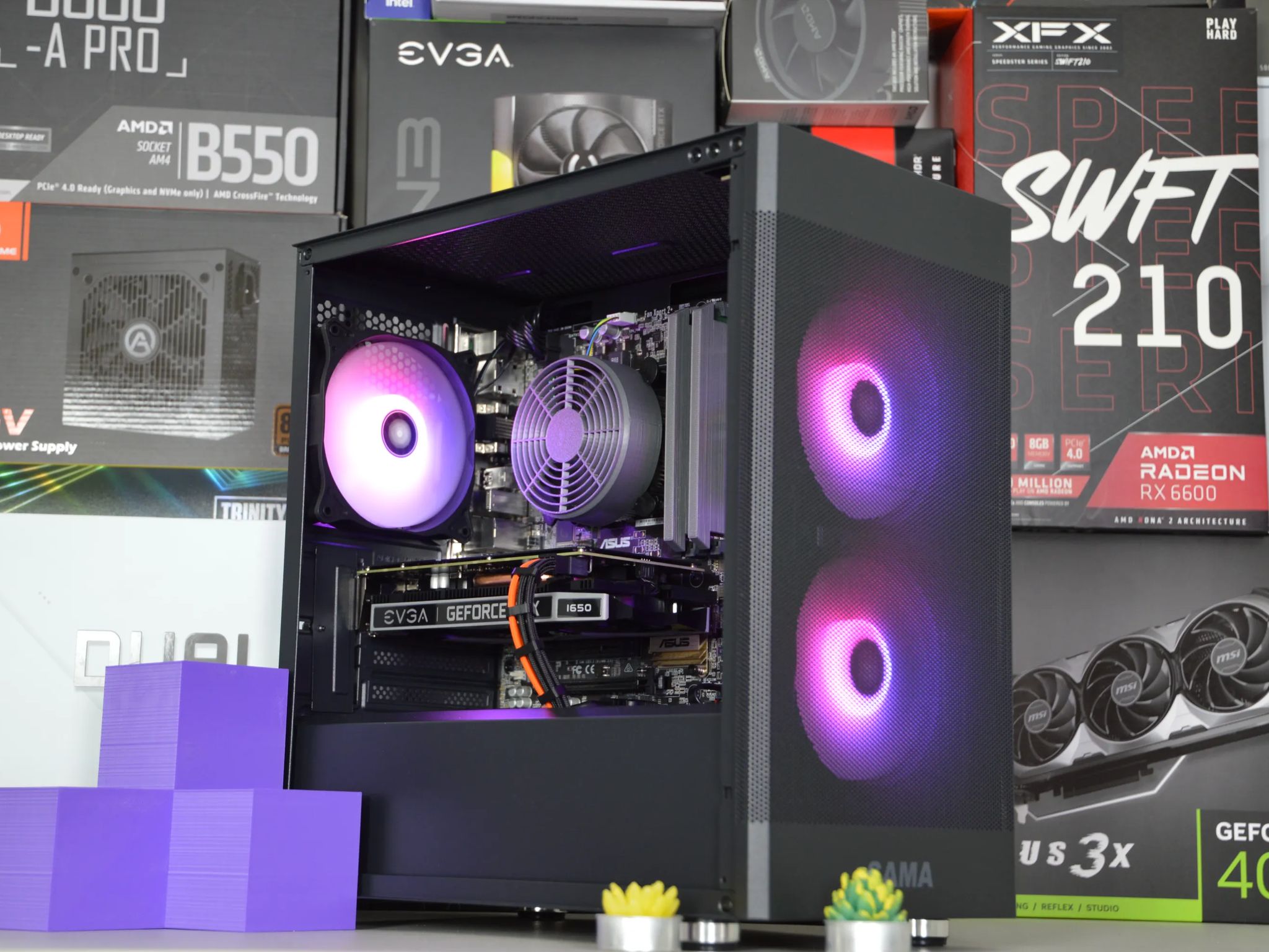 ⚫VALUE PC🟠| GTX 1650 4GB | INTEL i5 7500 | 16GB DDR4 RAM | 512GB SATA SSD | Midnight Orange |