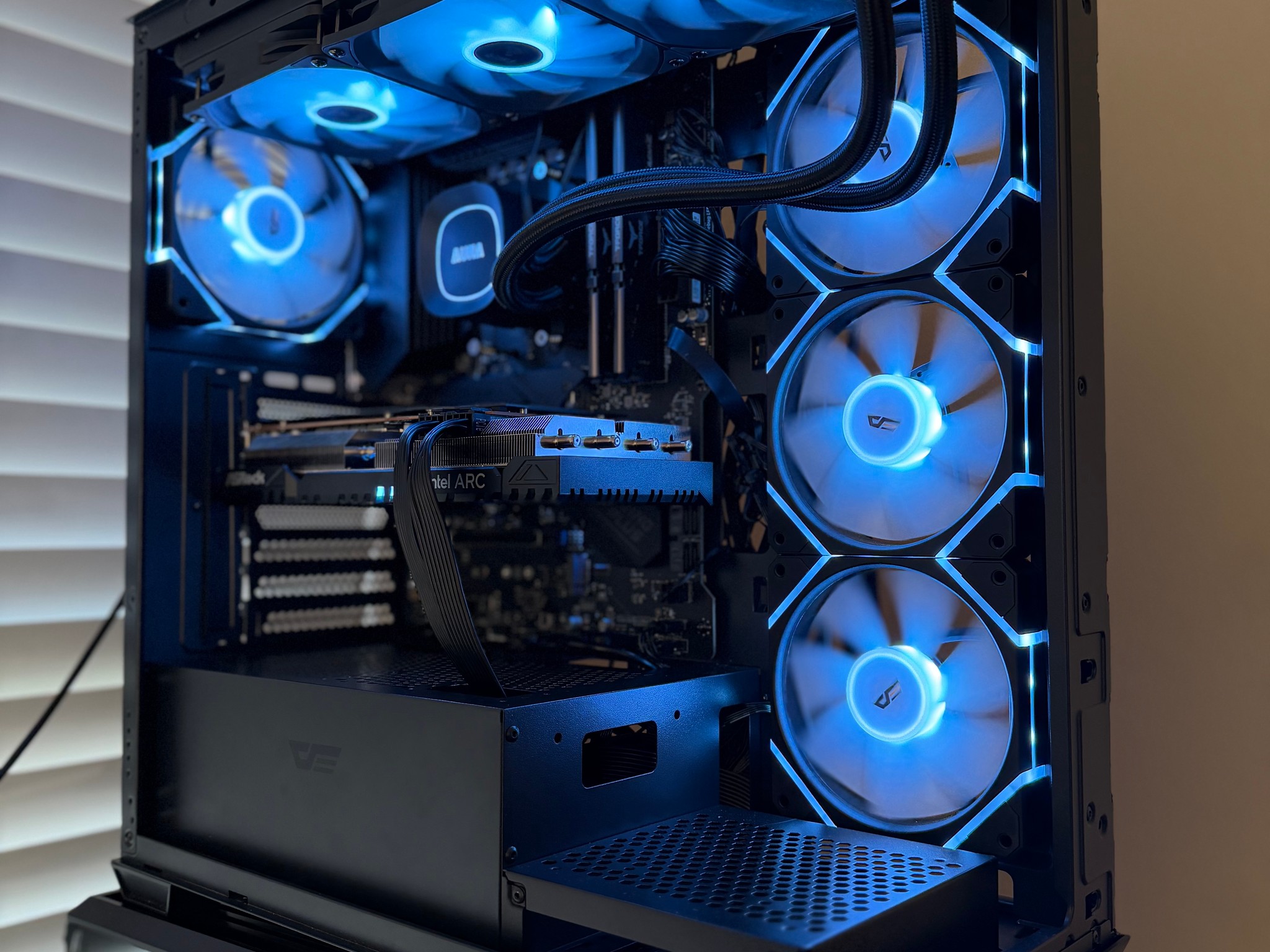 🔥 RGB Gaming PC | Intel Arc A750 8GB | Ryzen 5 5500 | 1TB | 850W PSU | 360mm AIO | WiFi 🔥
