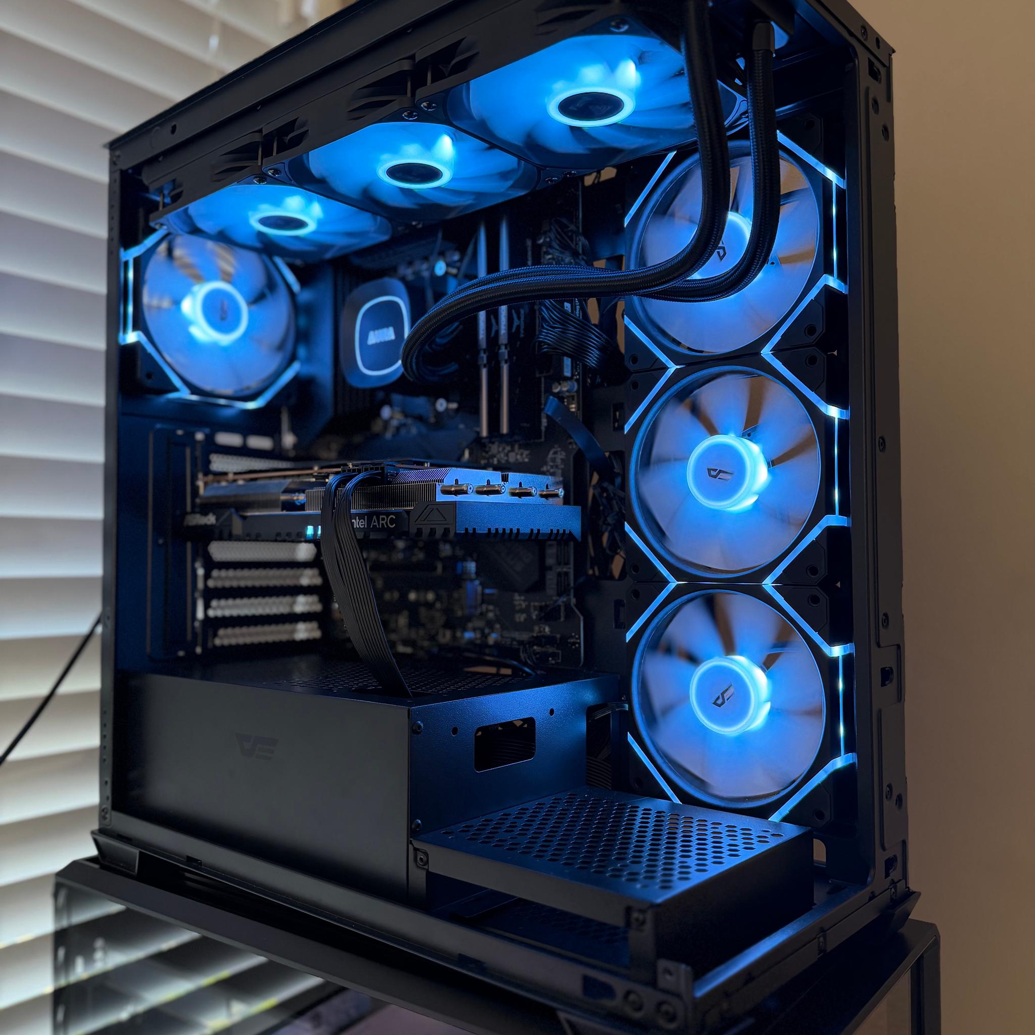 🔥 RGB Gaming PC | Intel Arc A750 8GB | Ryzen 5 5500 | 1TB | 850W PSU | 360mm AIO | WiFi 🔥
