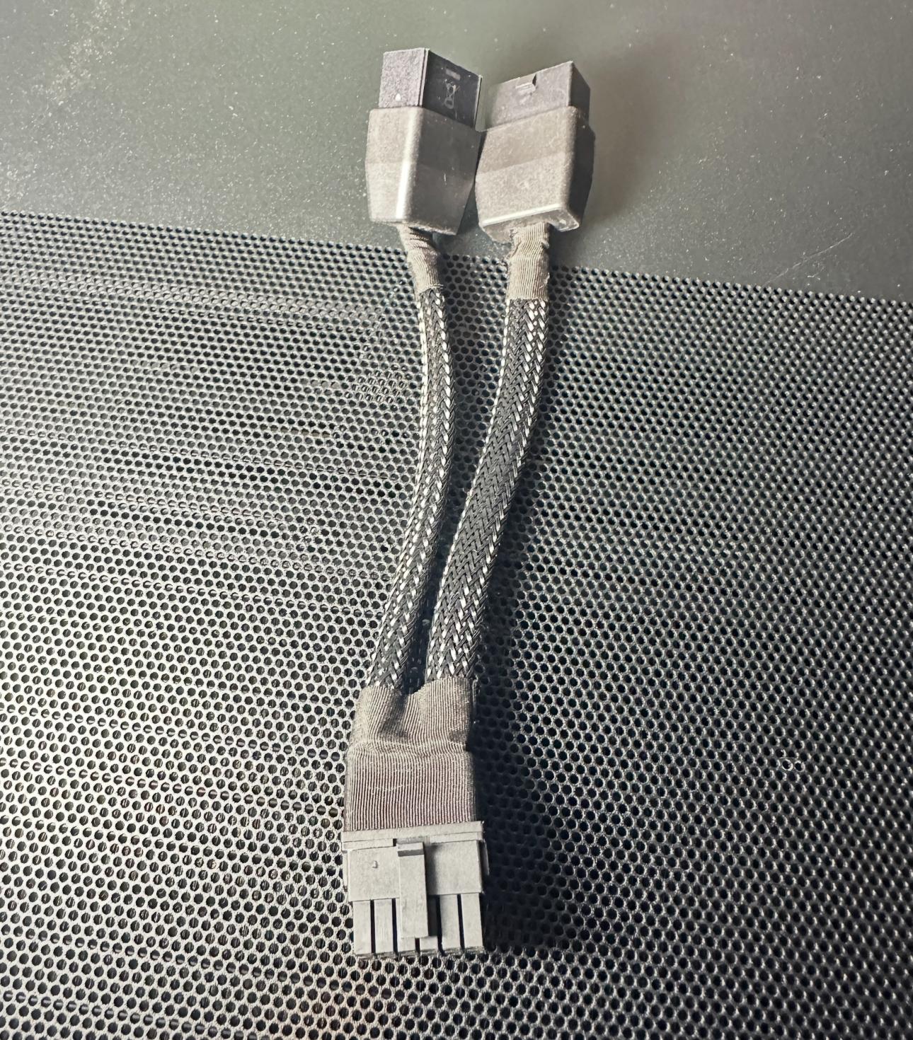 Nvidia 12VHPWR 12+4Pin to 2x8Pin(6+2P) Power Adapter Cable for RTX 40 series