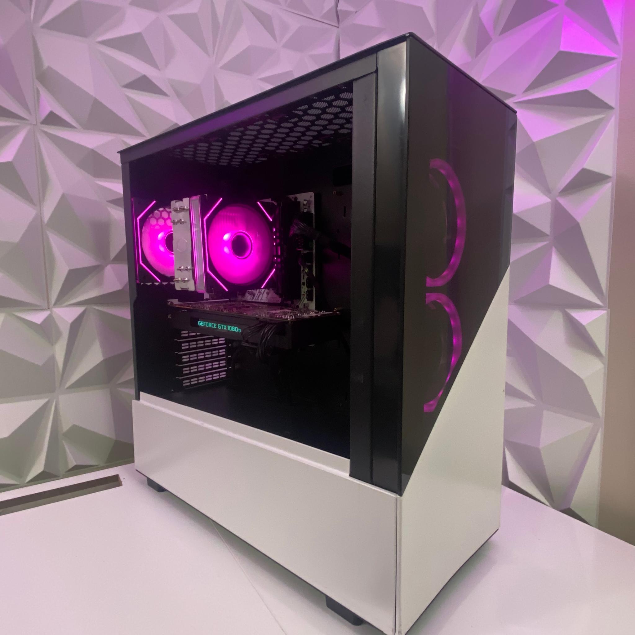 🎅🎅 White Elite Build – Ryzen 5 3600 + GTX 1080 Ti 11GB | 1080p/1440p High FPS Ready