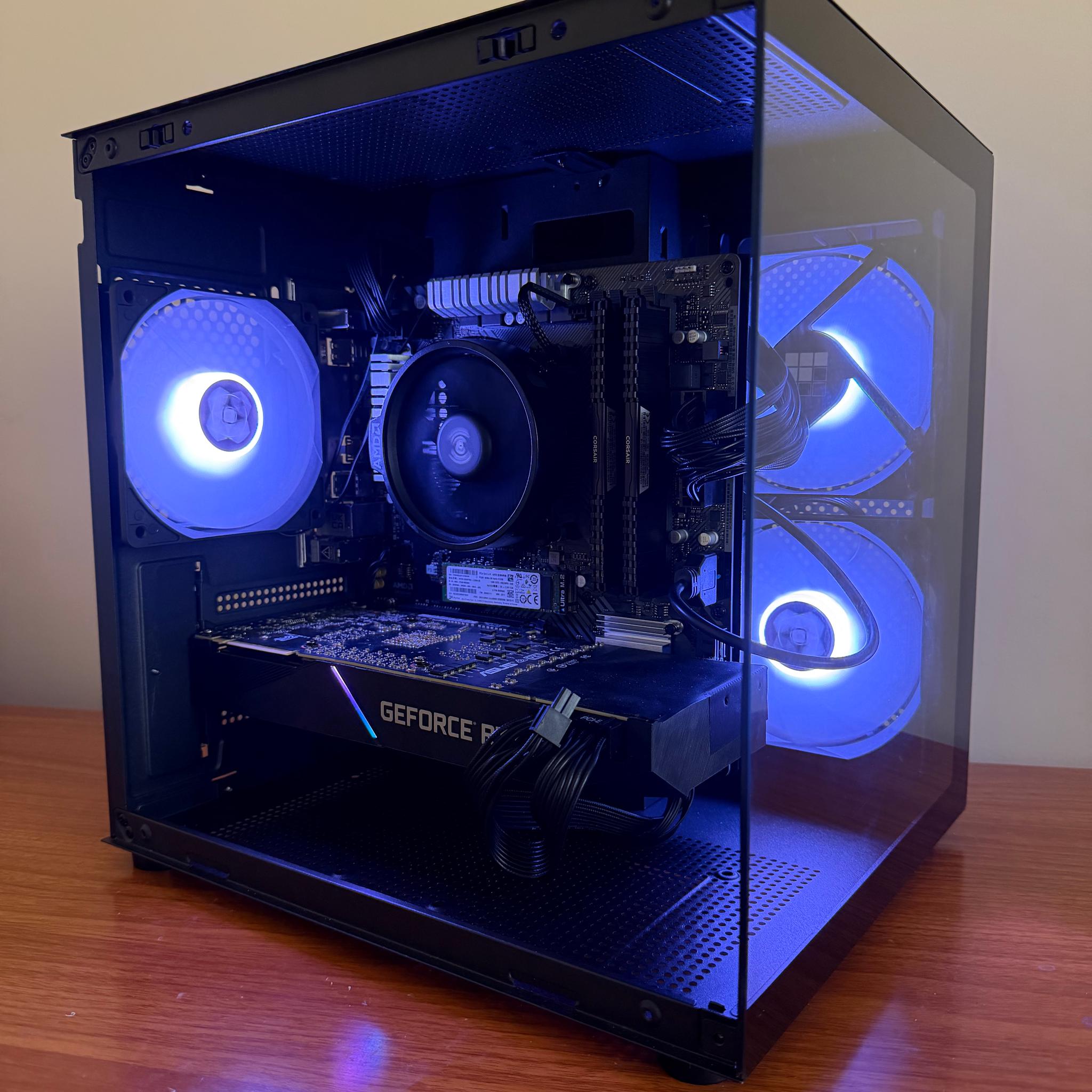 Black Gaming PC RTX 2070 Super | Ryzen 5 | RGB | Ready to Play