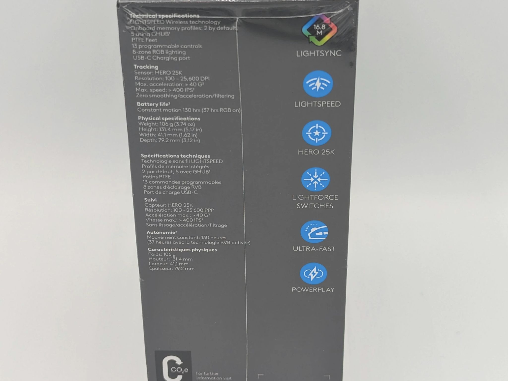 NIB New Logitech G502 X Plus Lightspeed Black