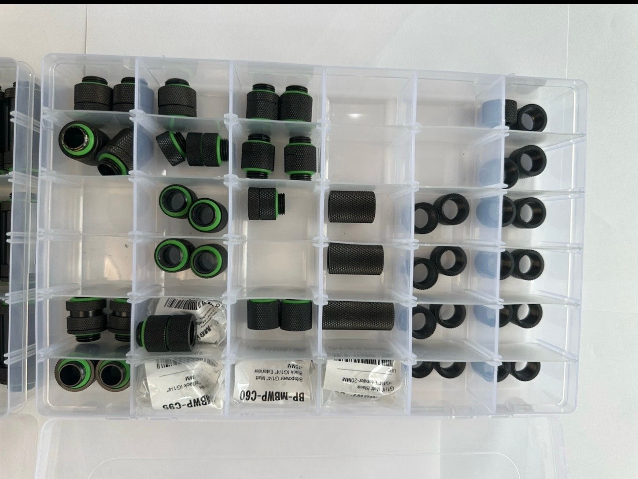 Computer PC Organizer 2 Set 36 Compartment Customizable Case Screw / Fittings