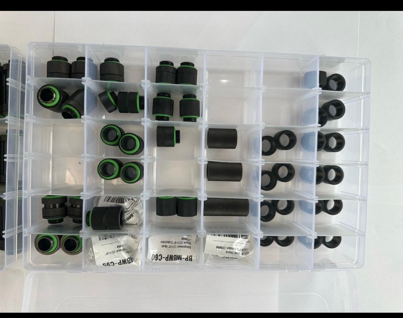 Computer PC Organizer 2 Set 36 Compartment Customizable Case Screw / Fittings