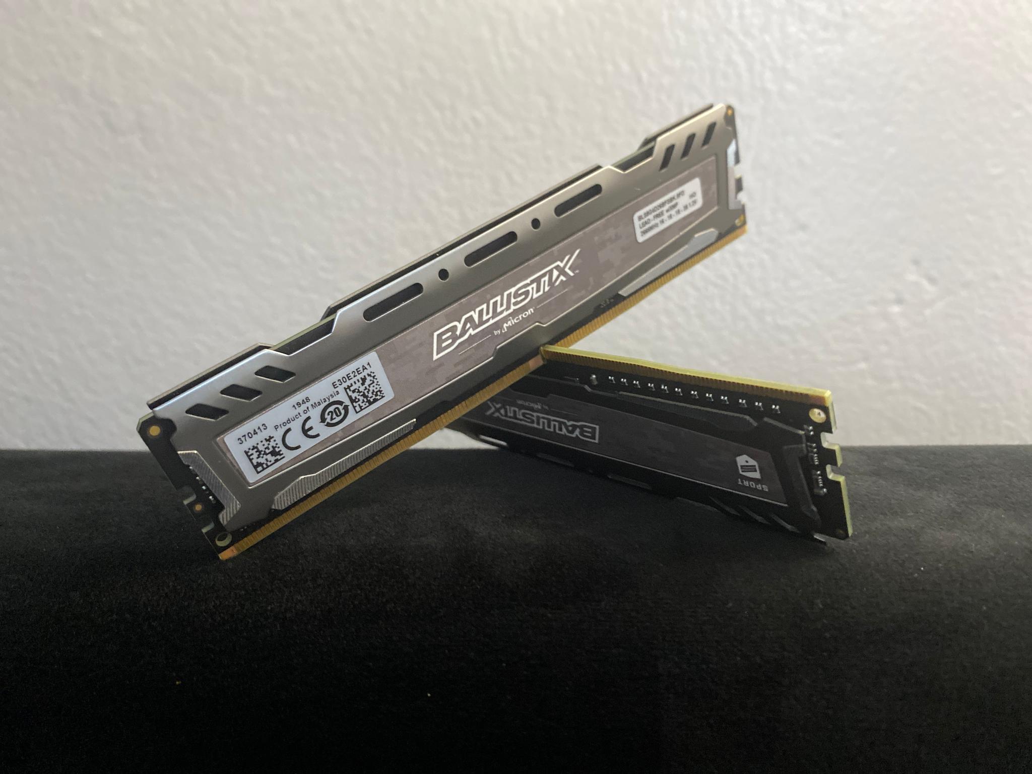 16GB Ballistix Ram DDR4 2666MHz