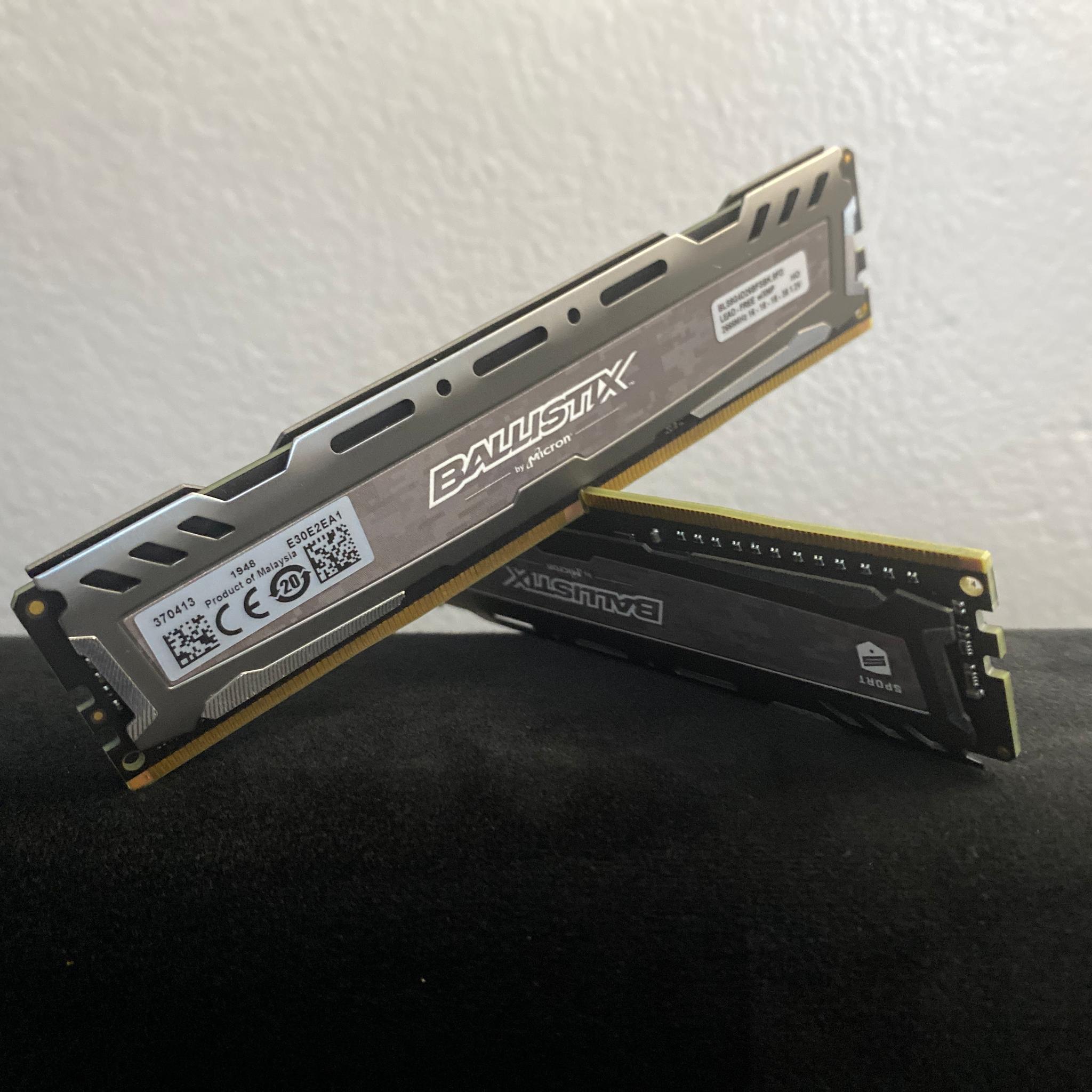 16GB Ballistix Ram DDR4 2666MHz