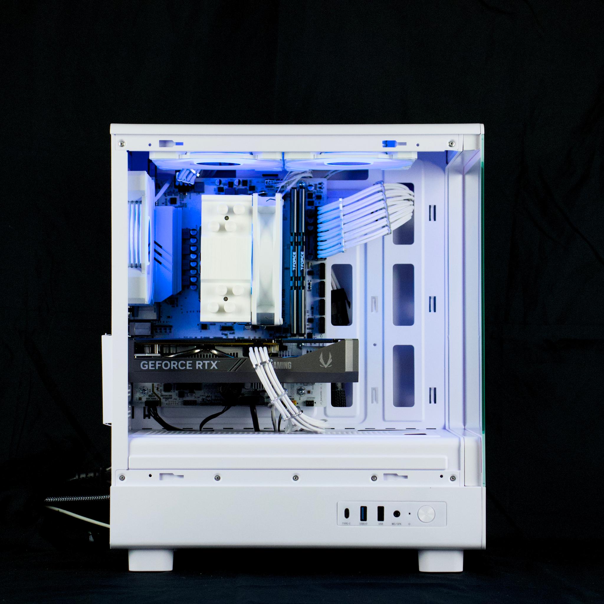 🧊❄️🧊 White Gaming PC – RTX 5060 , Ryzen 7 3700X, 32GB RAM, 1TB SSD - WiFi, BlueTooth 🧊❄️🧊